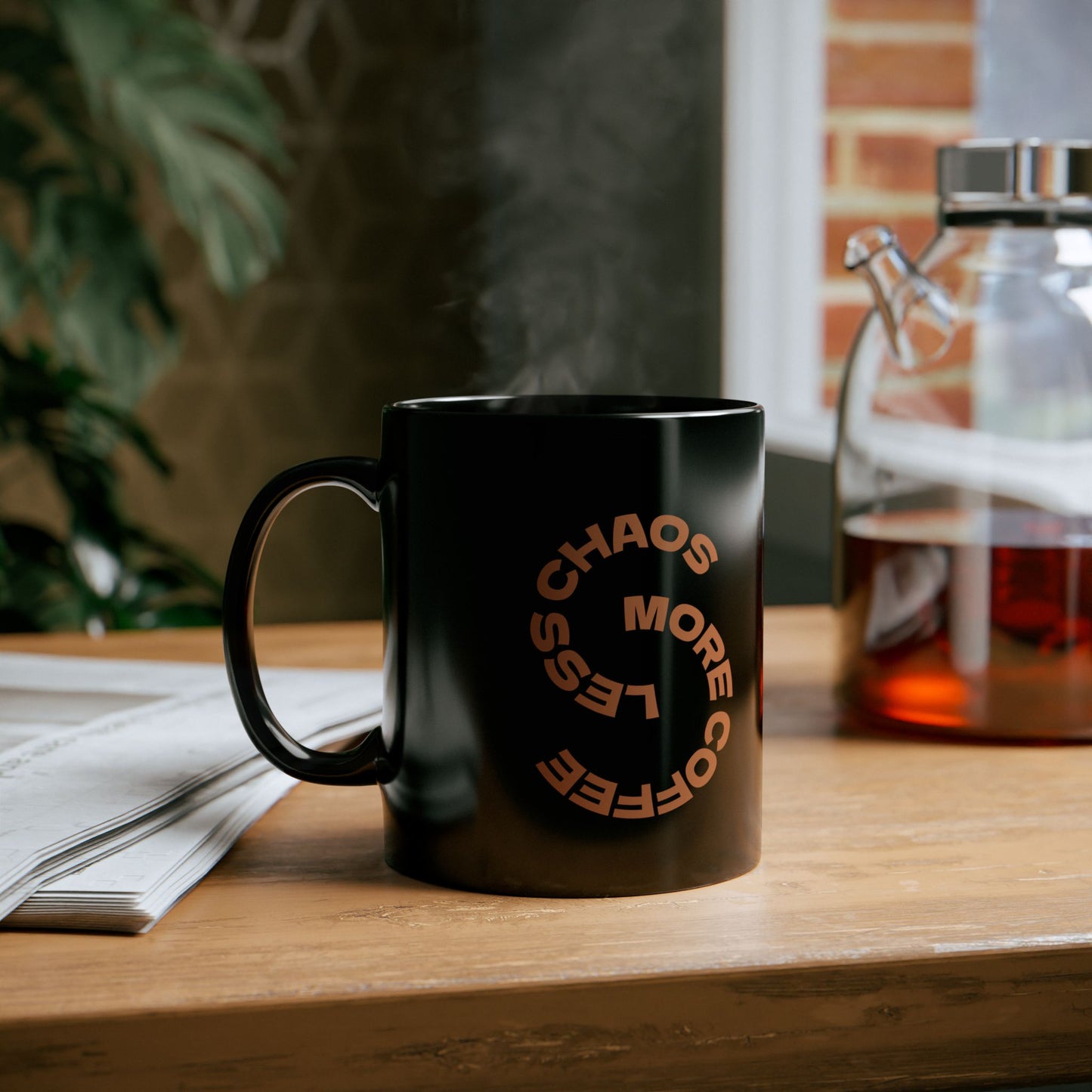Mug - Less Chaos, More Coffee-Motorcycle Gift Idea-Bike Life