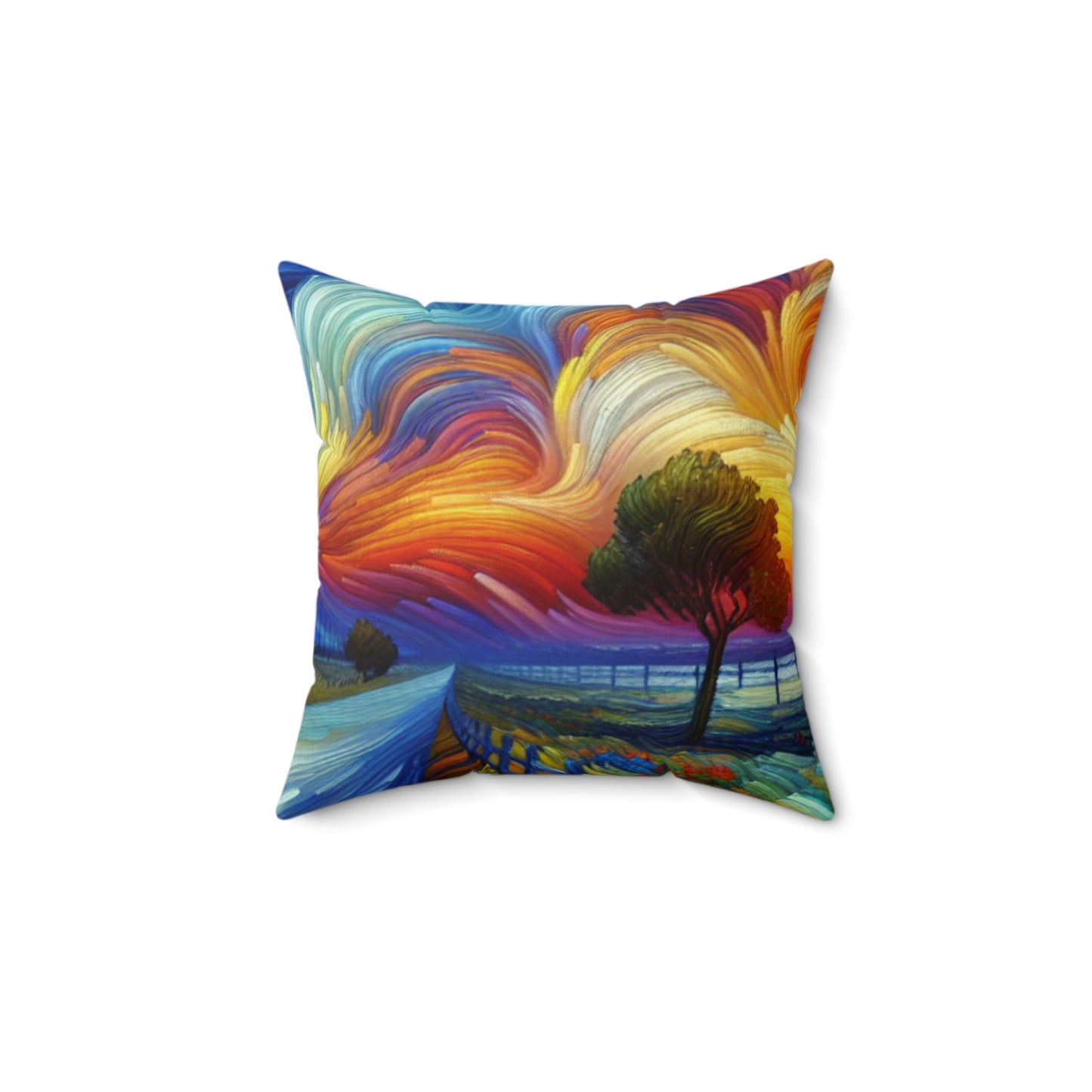 Vincent Van Gogh Inspired Throw Pillow, Decorative Cushion for Home, Art Lover Gift, Cozy Living Room Accent, Unique Artwork