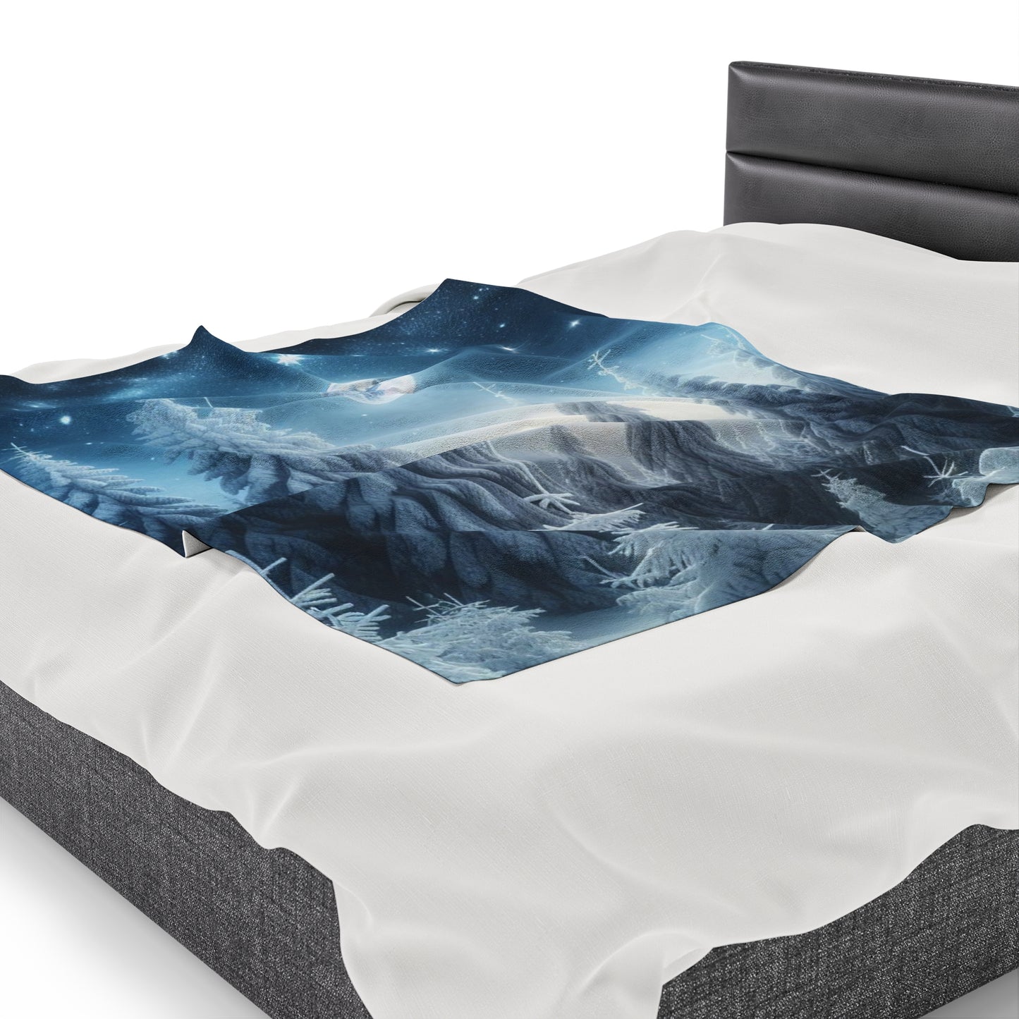 Plush Blanket - A Peaceful Walk in the Snow -Wall decor-Couch throw