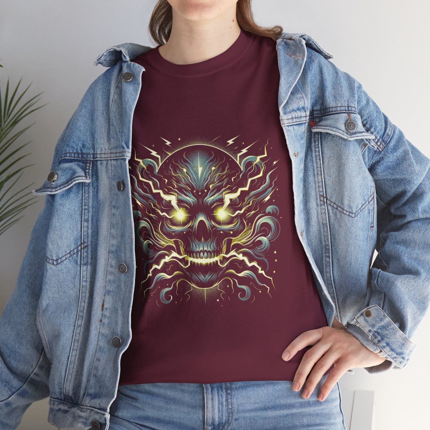 Biker style Graphic Skull Tee