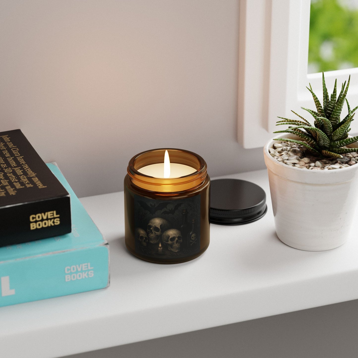 Gothic Skull Scented Soy Candle - Perfect for Halloween, Home Decor, Gift Ideas, Aromatherapy, Candle Lovers