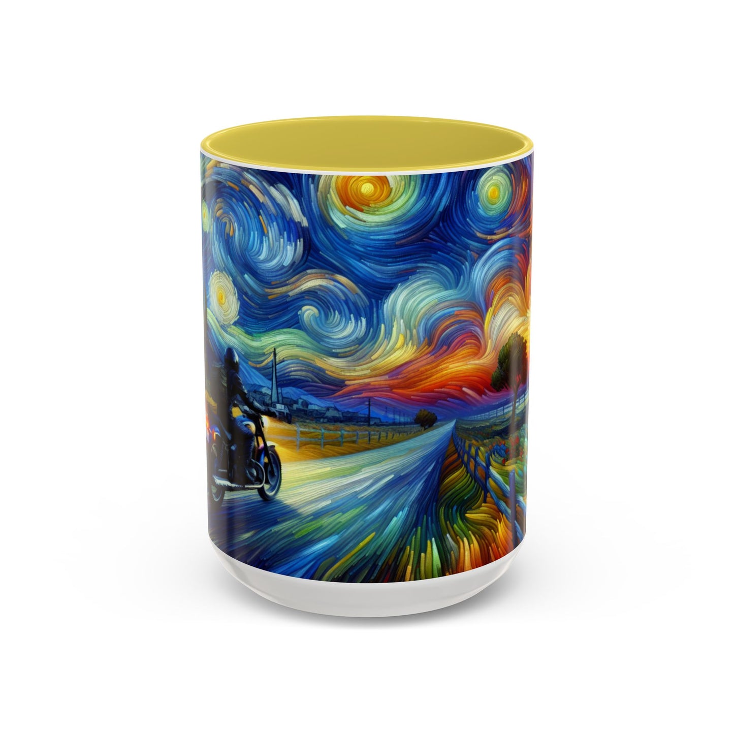 Mug - Van Gogh Style- Motorcycle Ride Coffee Cup