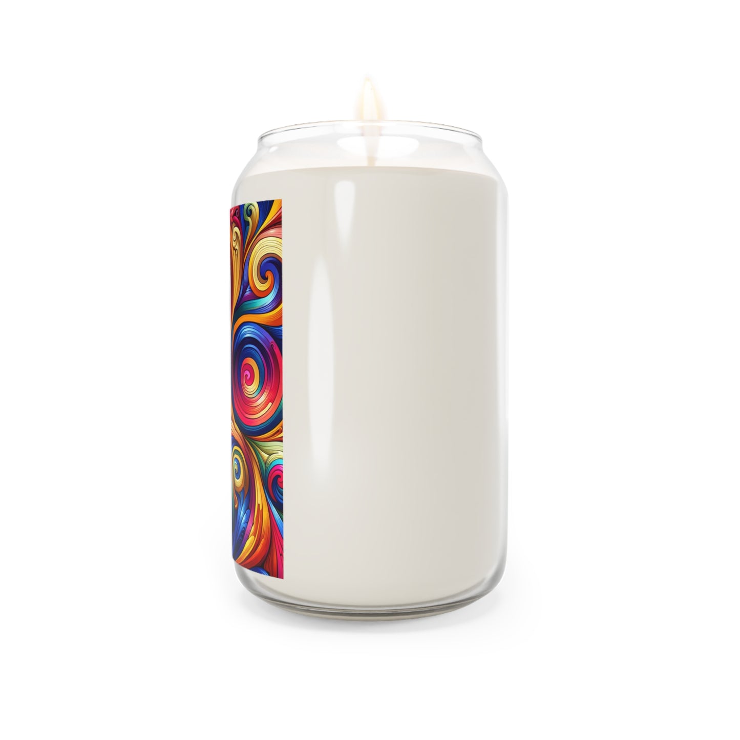 Scented Candle-Colorful Swirls-Aromatherapy Candle-Self Care Gift