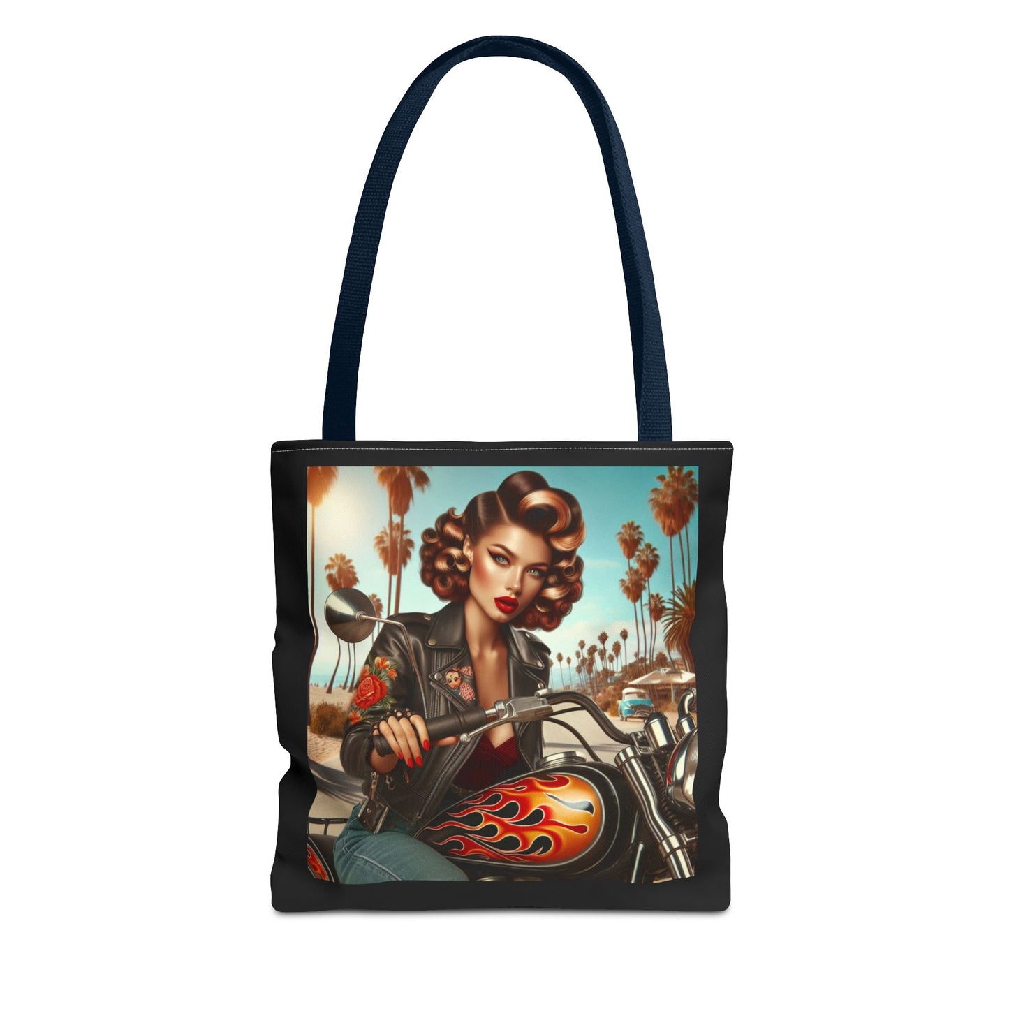 Tote Bag- Motorcycle Pinup Tote