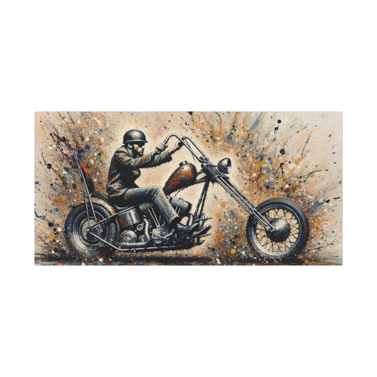 Wall Art-Vintage Motorcycle Matte Canvas- Biker Decor