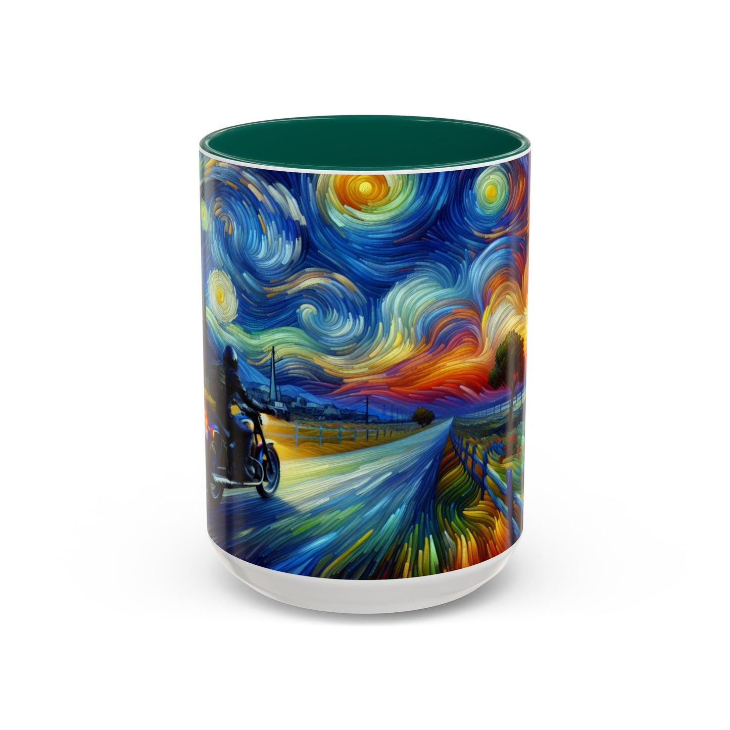 Mug - Van Gogh Style- Motorcycle Ride Coffee Cup