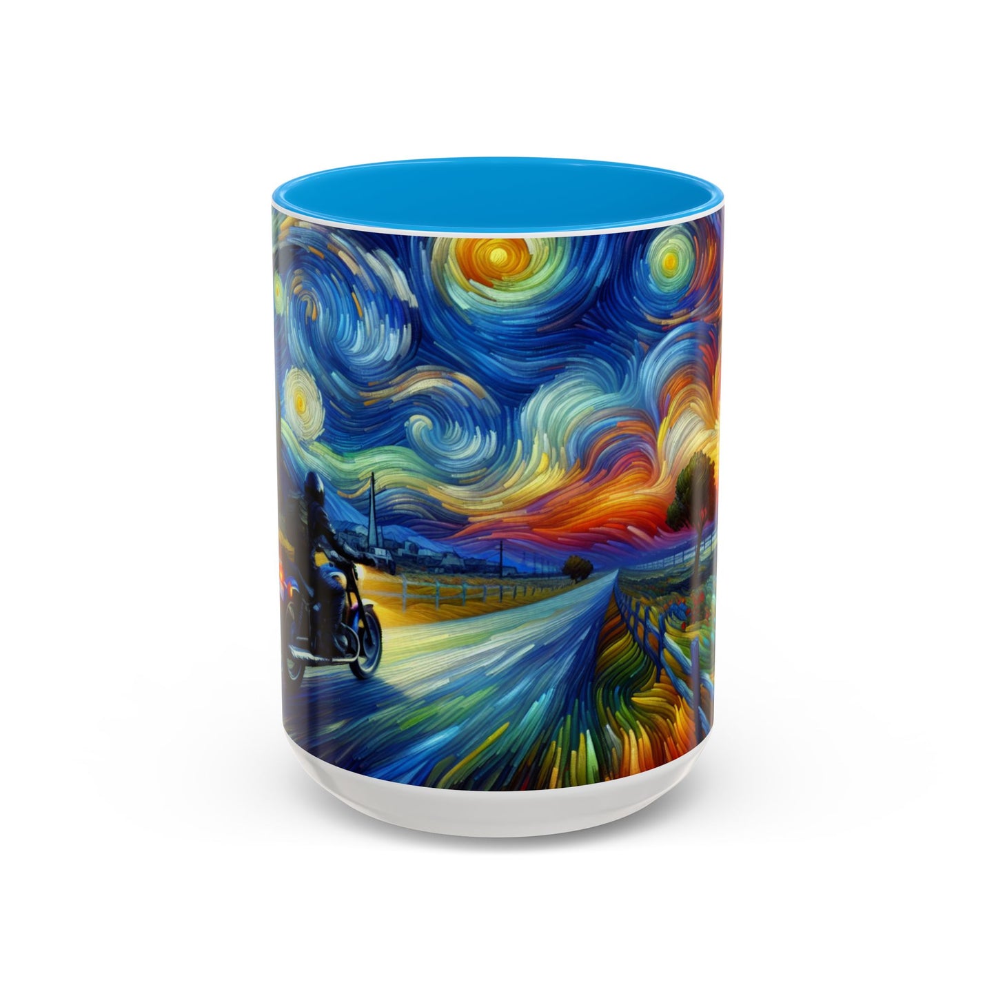 Mug - Van Gogh Style- Motorcycle Ride Coffee Cup