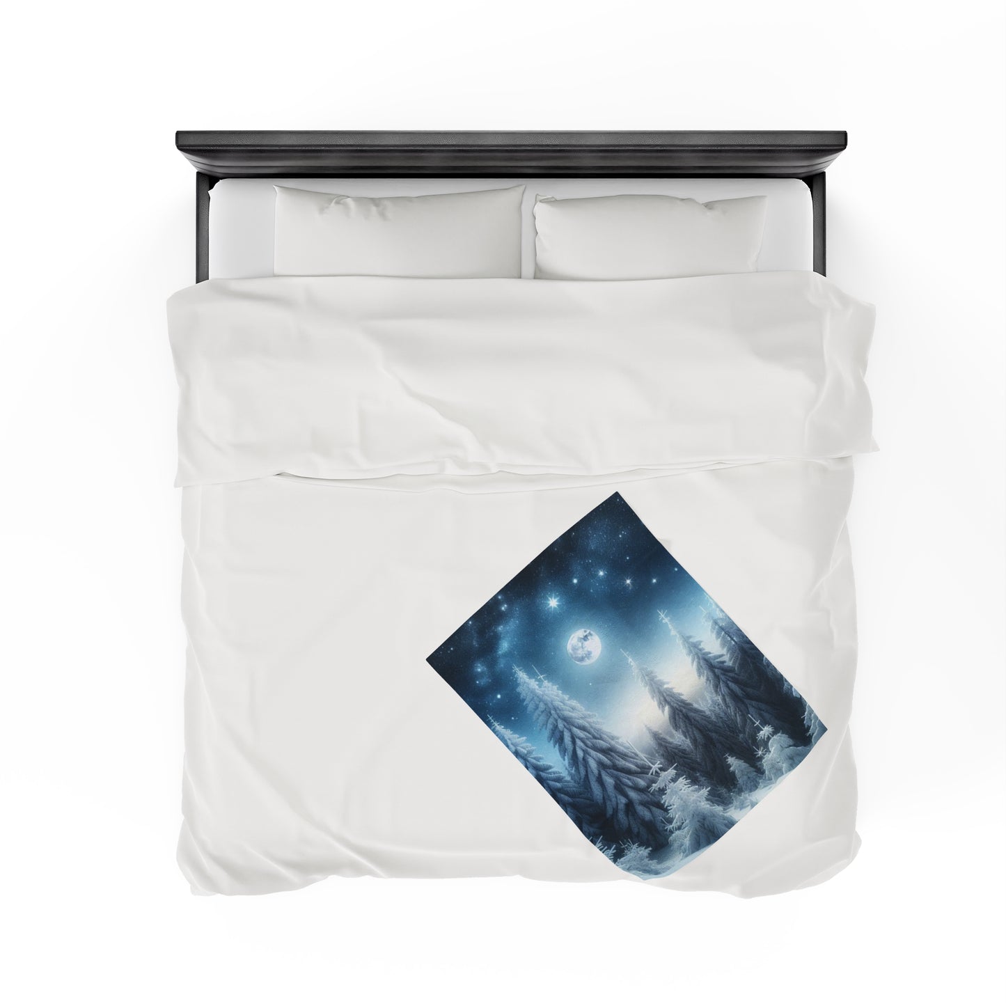 Plush Blanket - A Peaceful Walk in the Snow -Wall decor-Couch throw