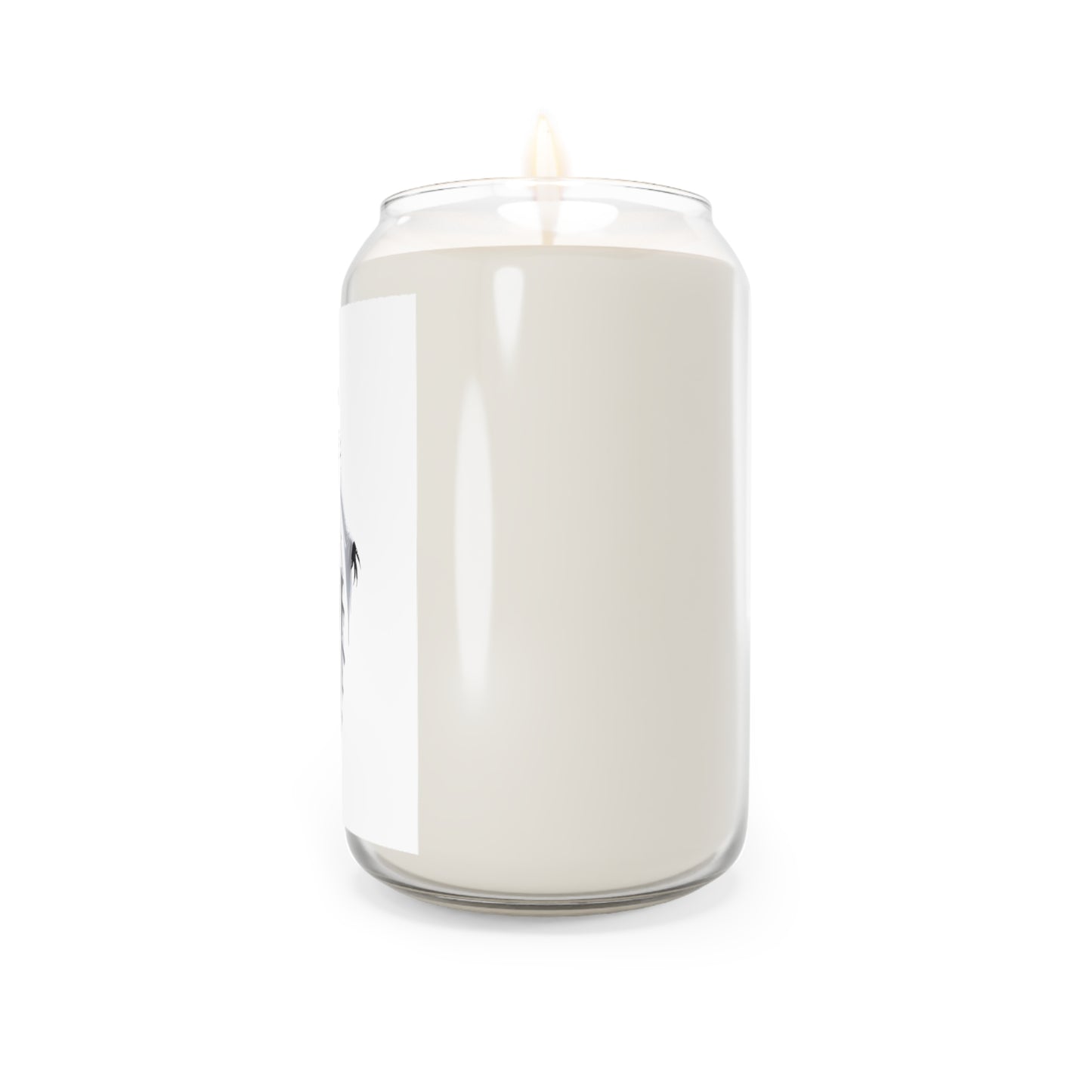 Scented Candle - Gothic Girl in Black & White-Vanilla Bean-Monochrome Decor