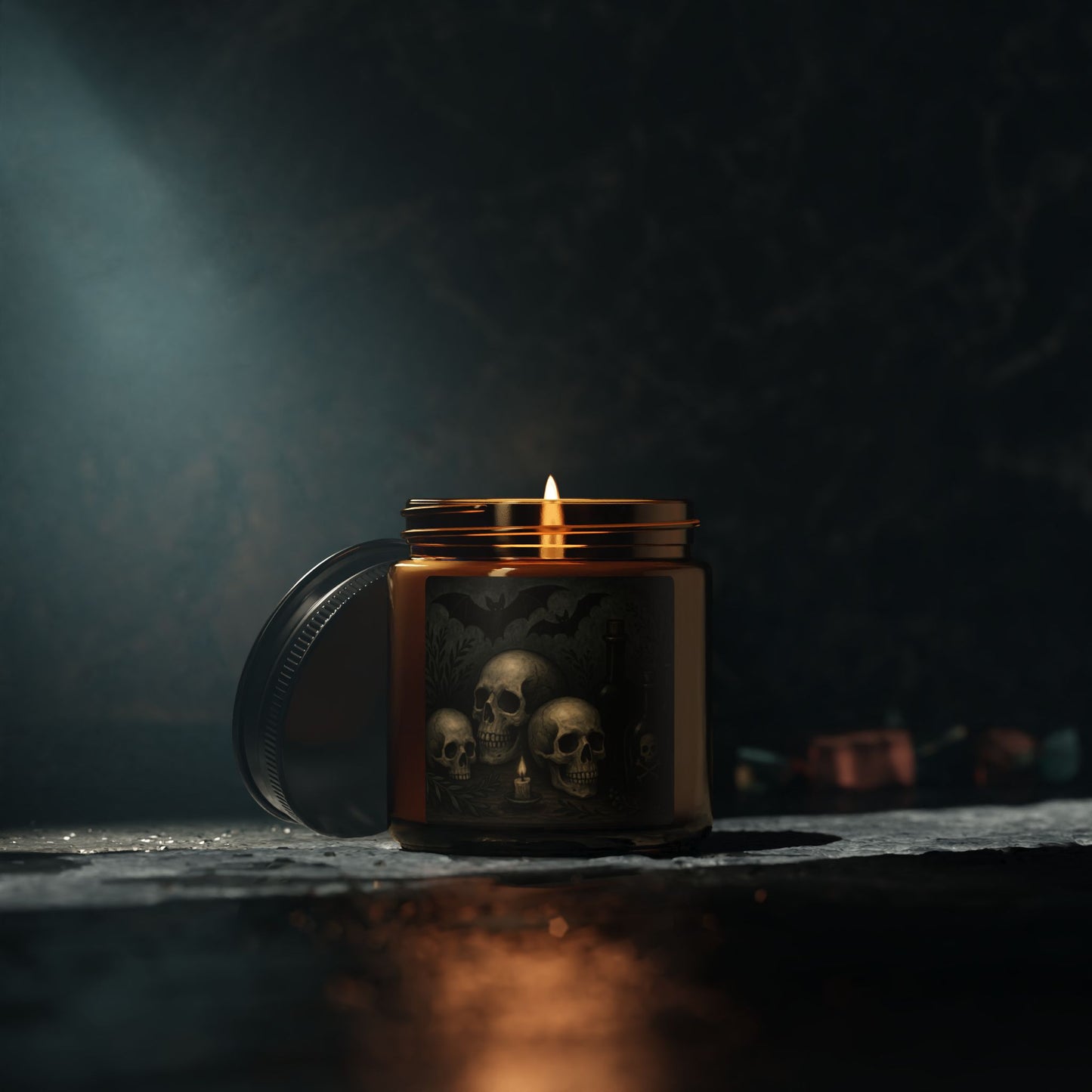 Gothic Skull Scented Soy Candle - Perfect for Halloween, Home Decor, Gift Ideas, Aromatherapy, Candle Lovers