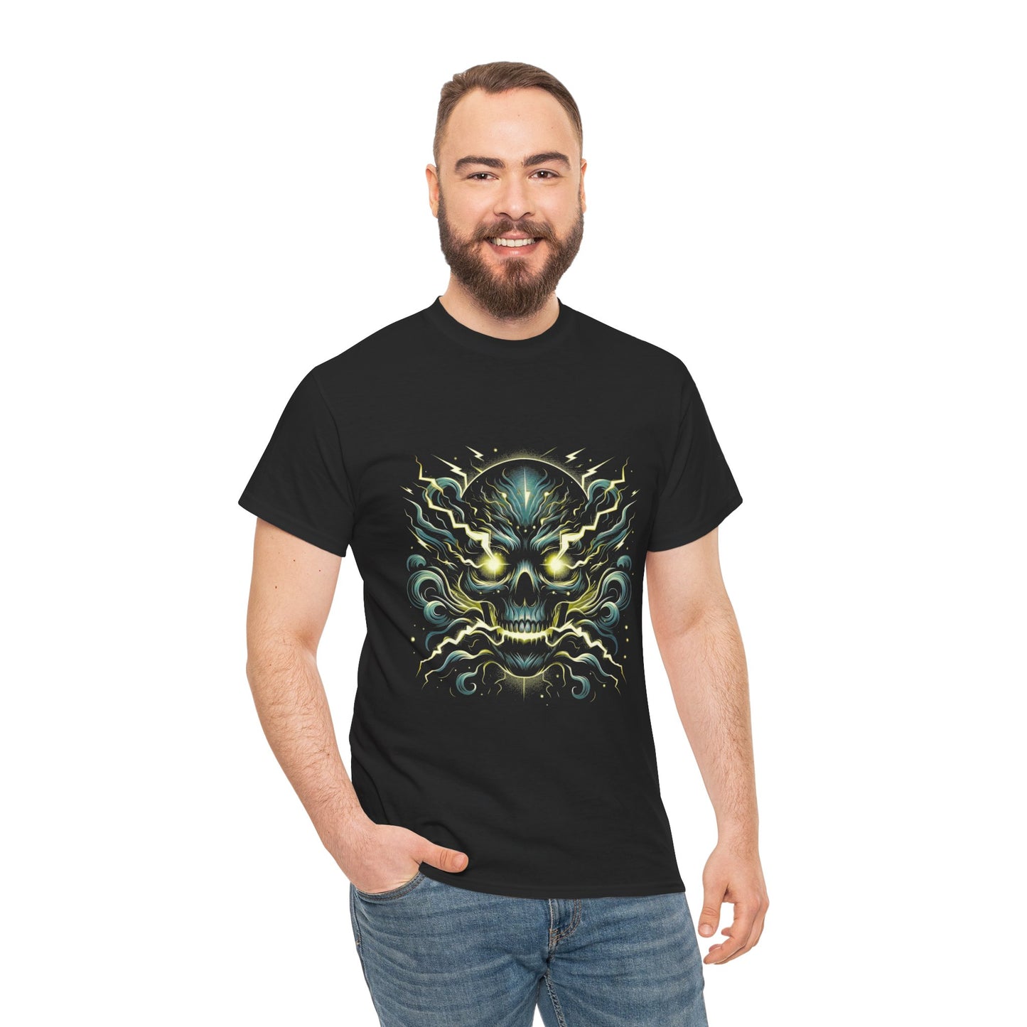 Biker style Graphic Skull Tee