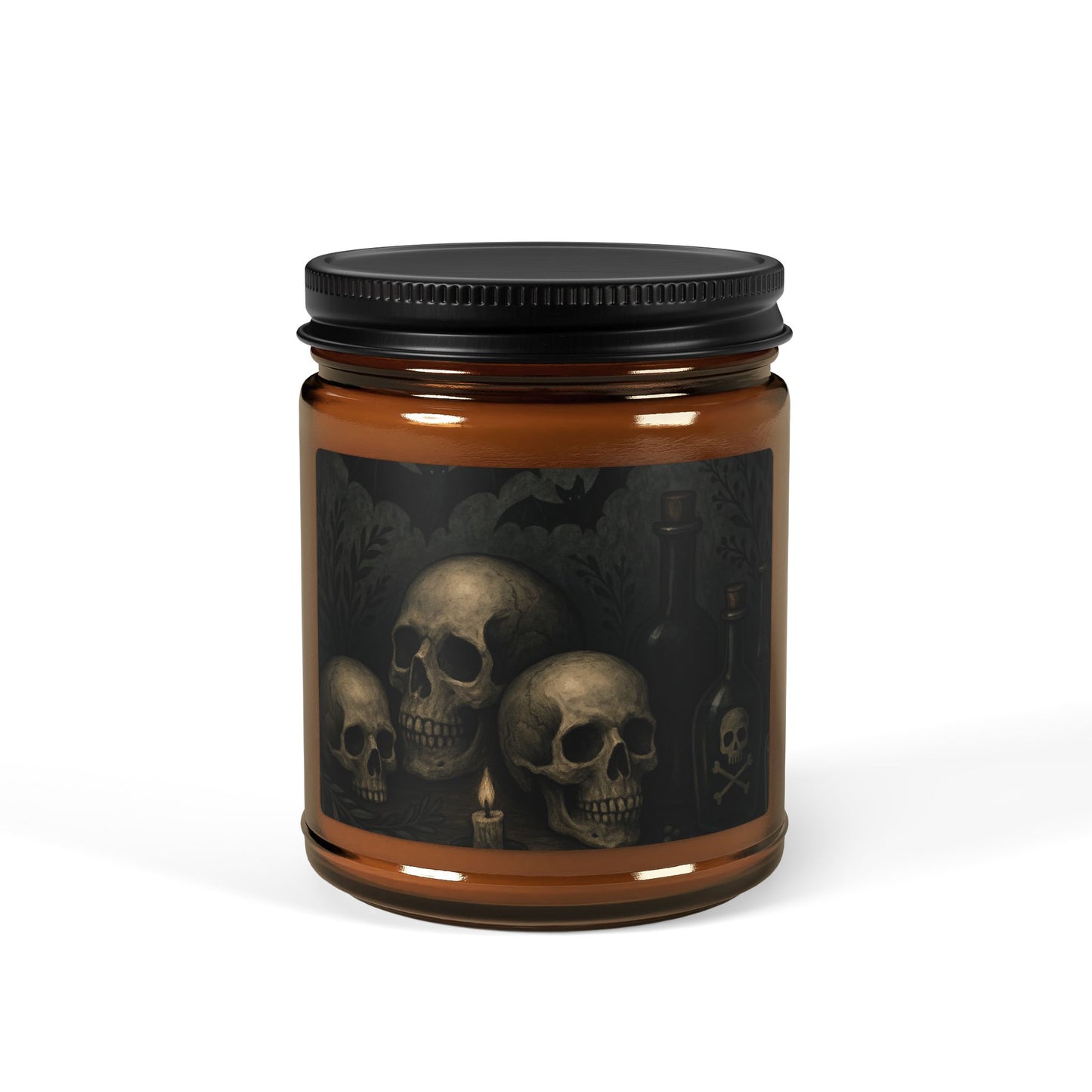 Gothic Skull Scented Soy Candle - Perfect for Halloween, Home Decor, Gift Ideas, Aromatherapy, Candle Lovers