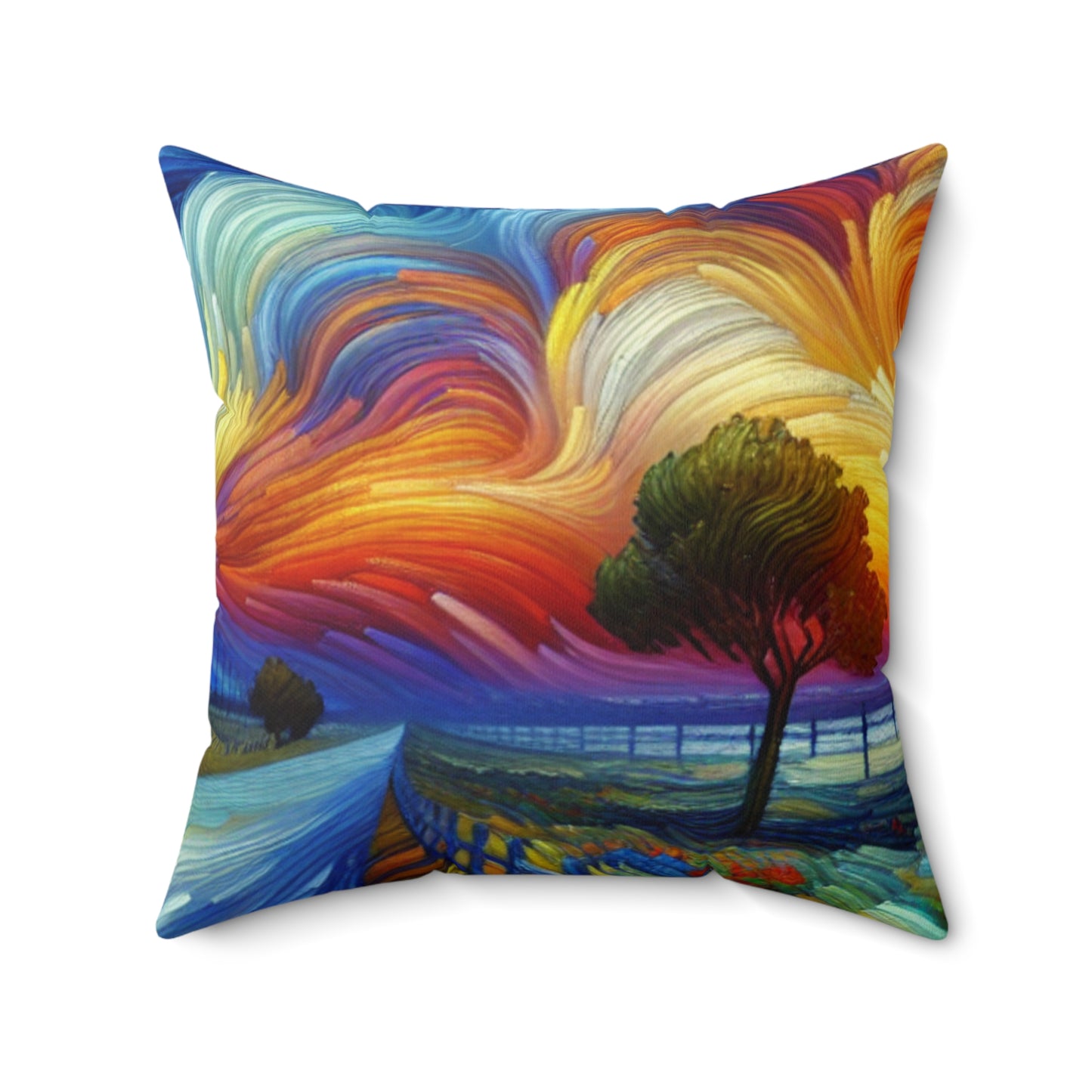 Vincent Van Gogh Inspired Throw Pillow, Decorative Cushion for Home, Art Lover Gift, Cozy Living Room Accent, Unique Artwork