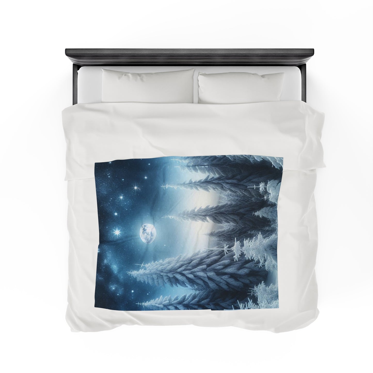 Plush Blanket - A Peaceful Walk in the Snow -Wall decor-Couch throw