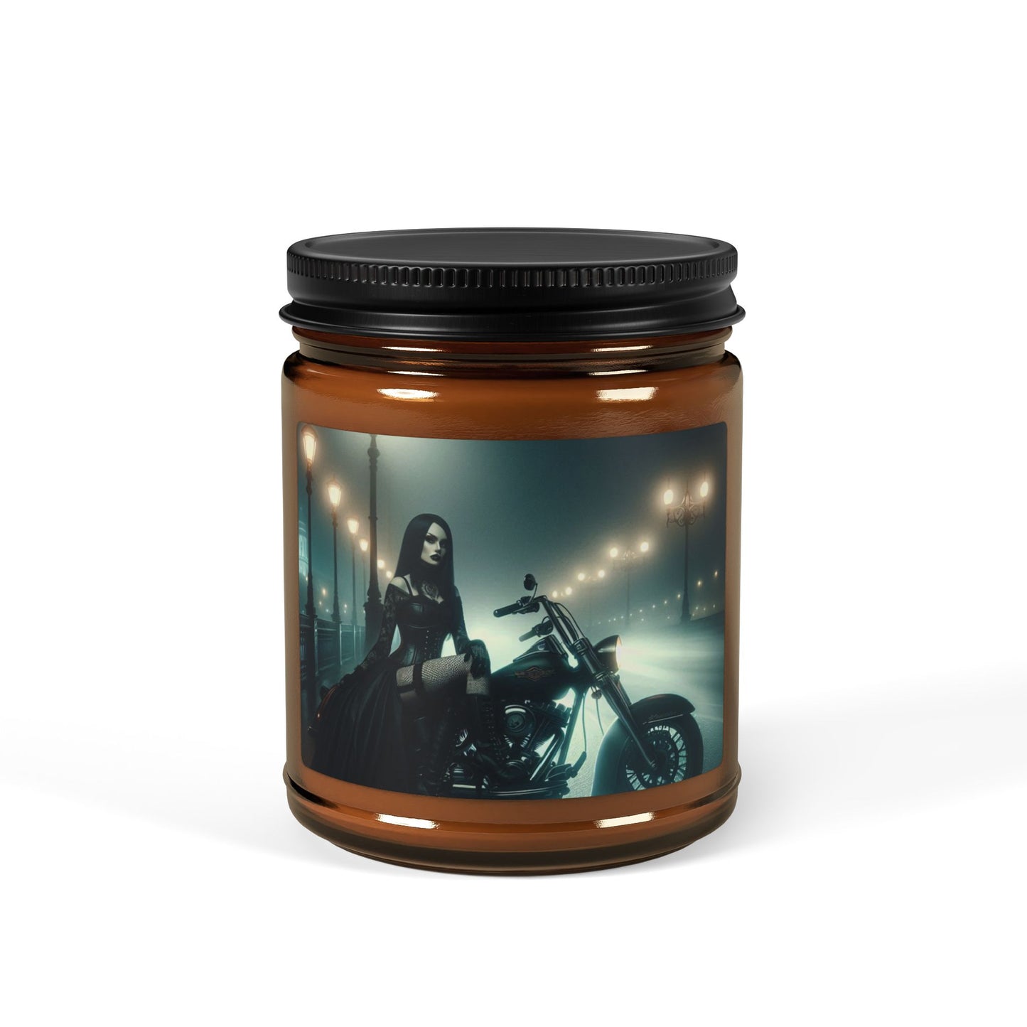 Gothic Dream Scented Soy Candle, Amber Jar Candle, Eco-Friendly Gift, Cozy Home Decor, Ideal for Halloween or Everyday Use