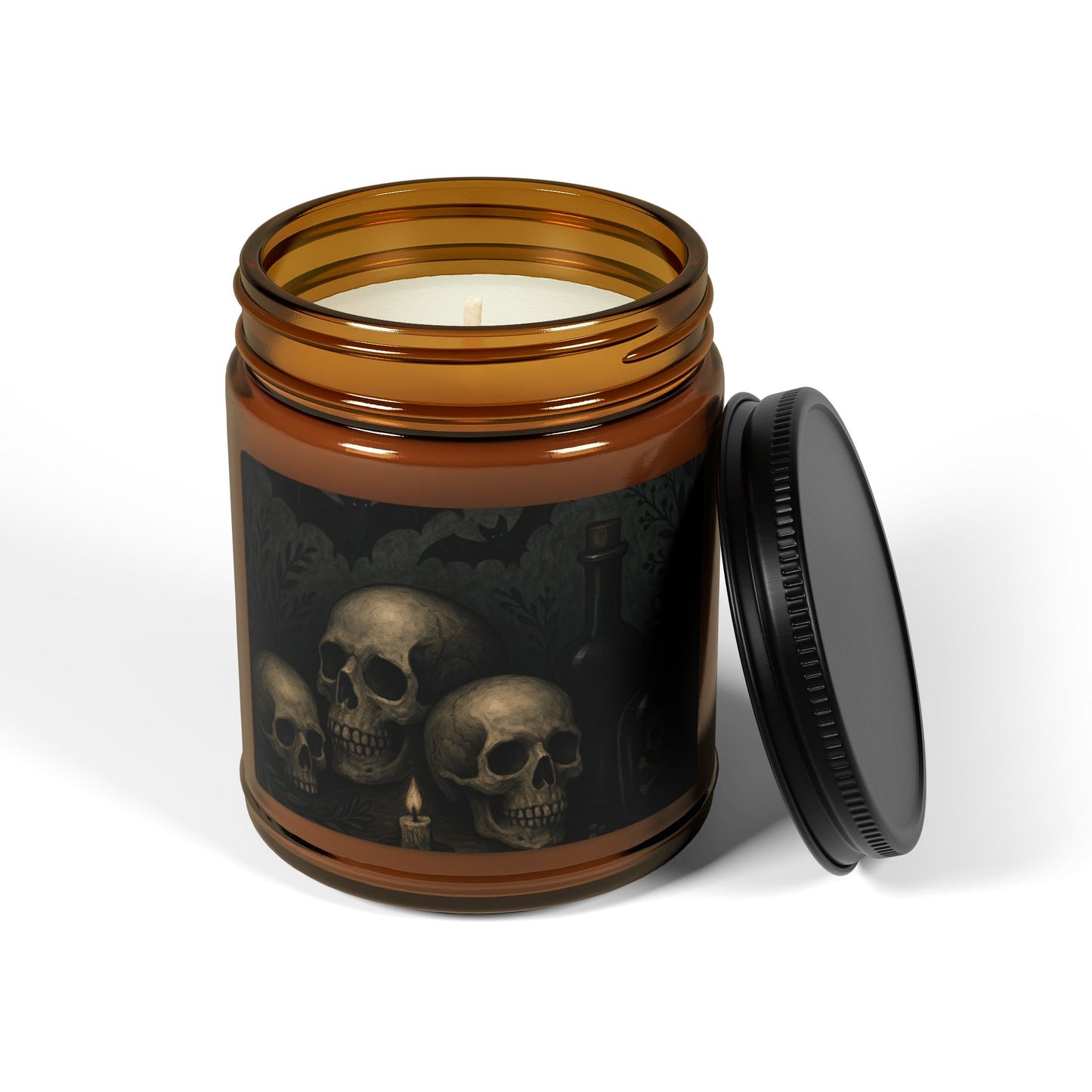 Gothic Skull Scented Soy Candle - Perfect for Halloween, Home Decor, Gift Ideas, Aromatherapy, Candle Lovers