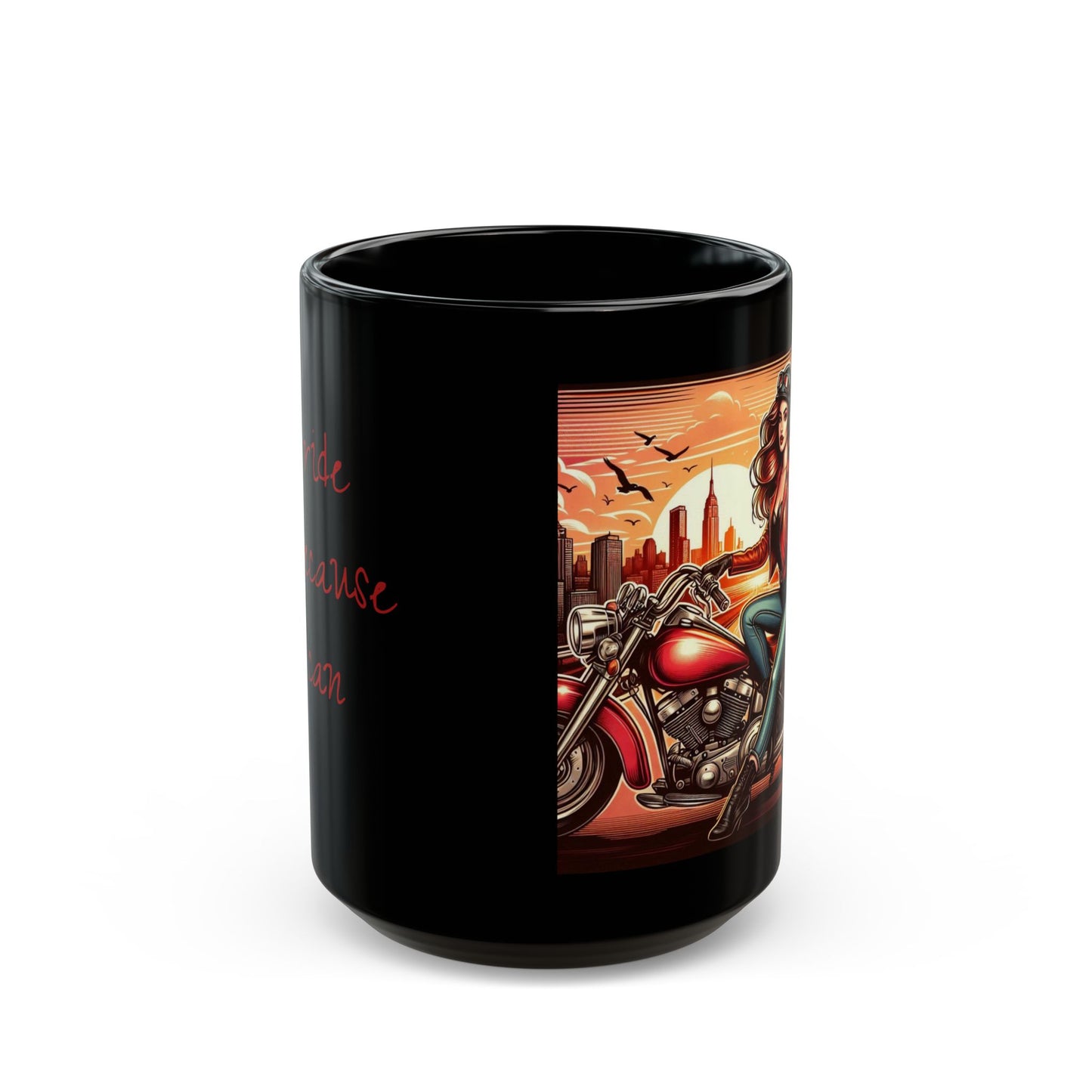 Mug-Pin Up Girl Coffee Cup - Unique Gift for Motorcycle Riders