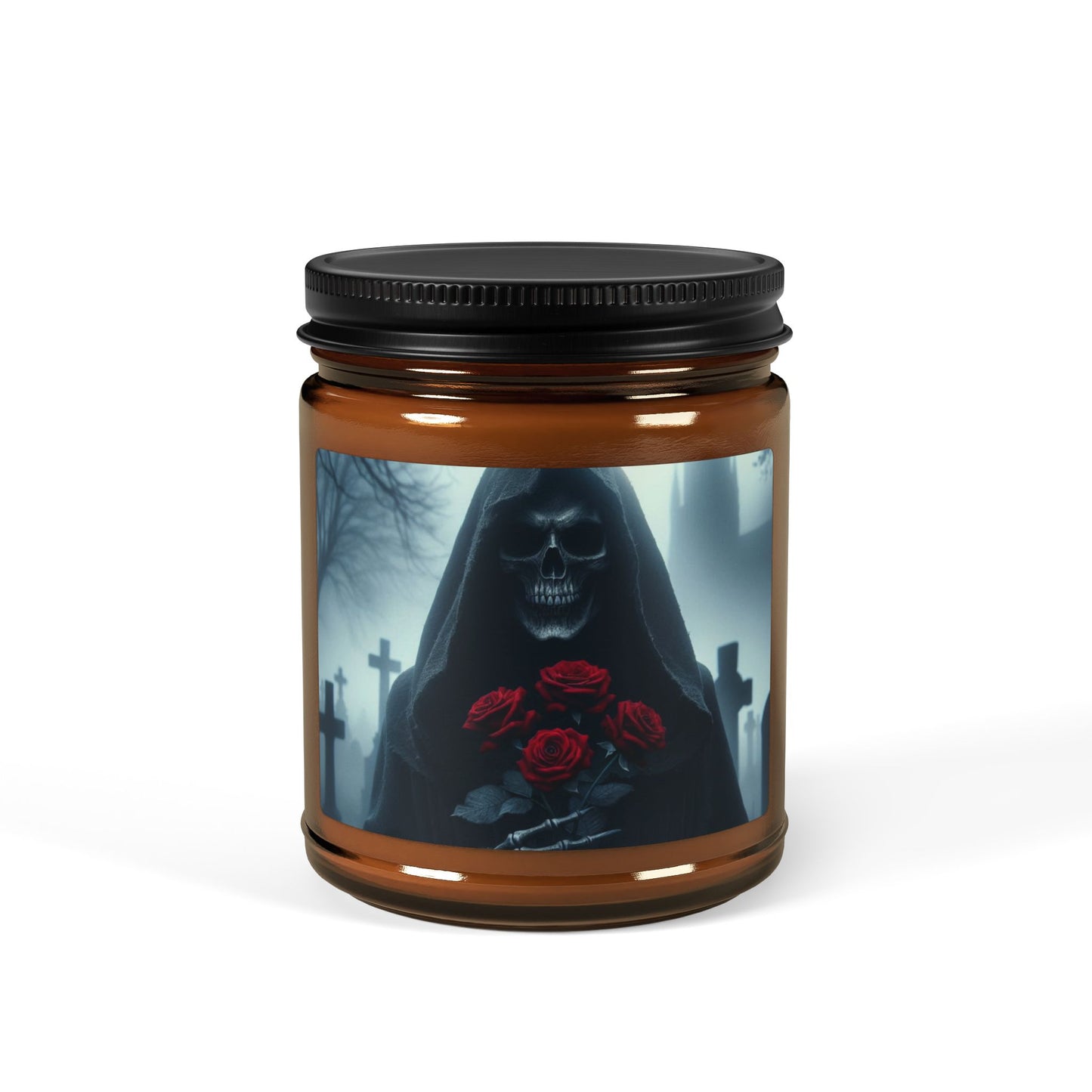 Dark Beauty Scented Soy Candle - Gothic Decor, Aromatherapy Gift, Halloween Decor, Relaxation Candle, Home Fragrance