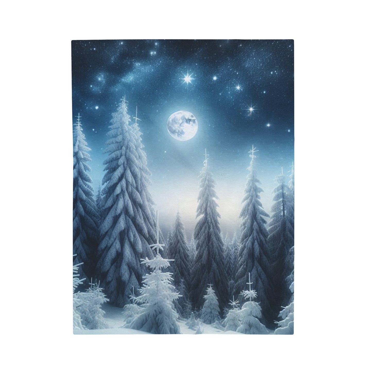 Plush Blanket - A Peaceful Walk in the Snow -Wall decor-Couch throw