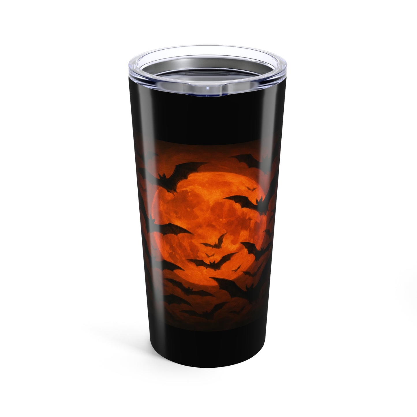 Travel Mug 20oz - Bats in the Night Sky- Full Moon Halloween Mug