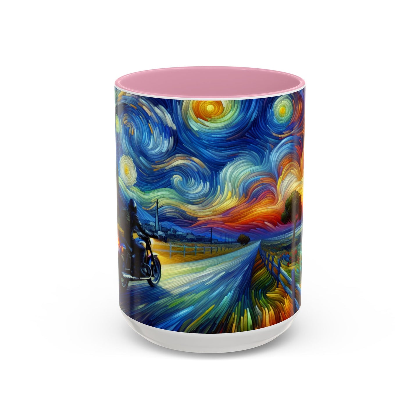 Mug - Van Gogh Style- Motorcycle Ride Coffee Cup