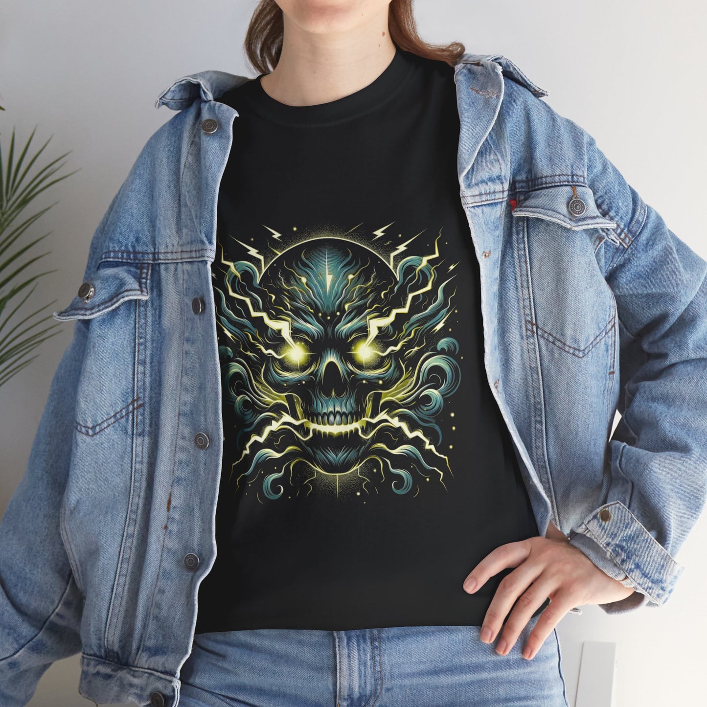 Biker style Graphic Skull Tee