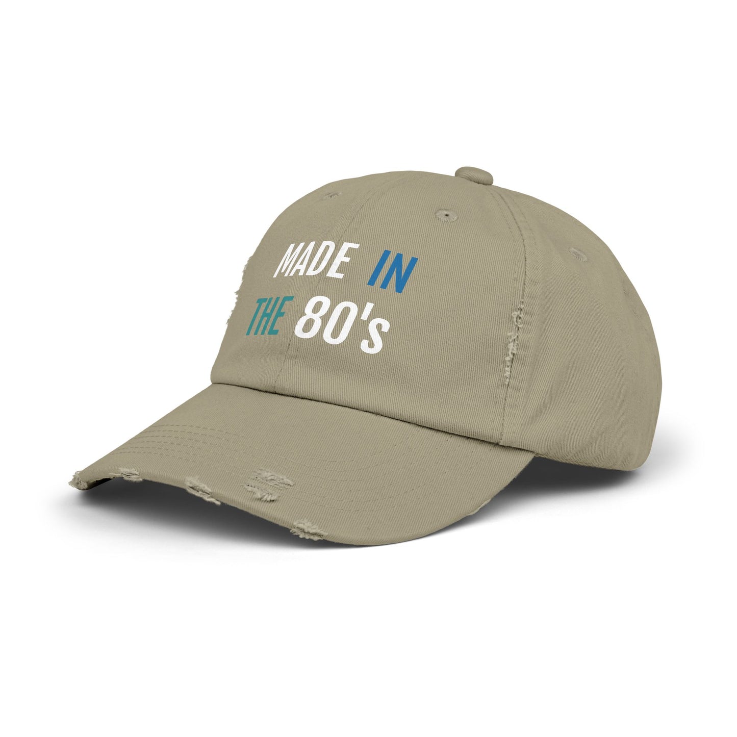 Retro 80's Distressed Cap, Vintage Style Hat, Unisex Gift, Casual Accessory, Outdoor Wear, Birthday Present, Nostalgia Merchandise