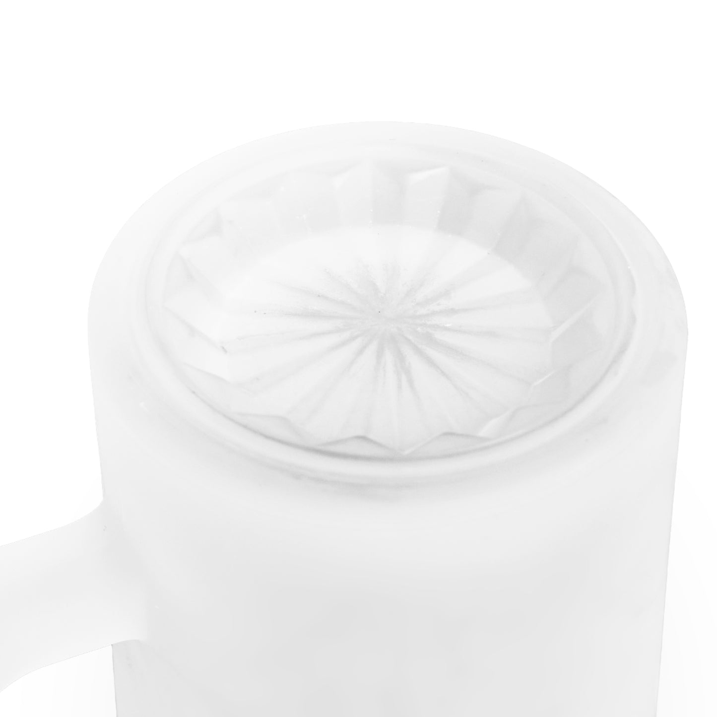 Frosted Glass Beer Mug - Freedom Rider Design for Bikers and Beer Lovers