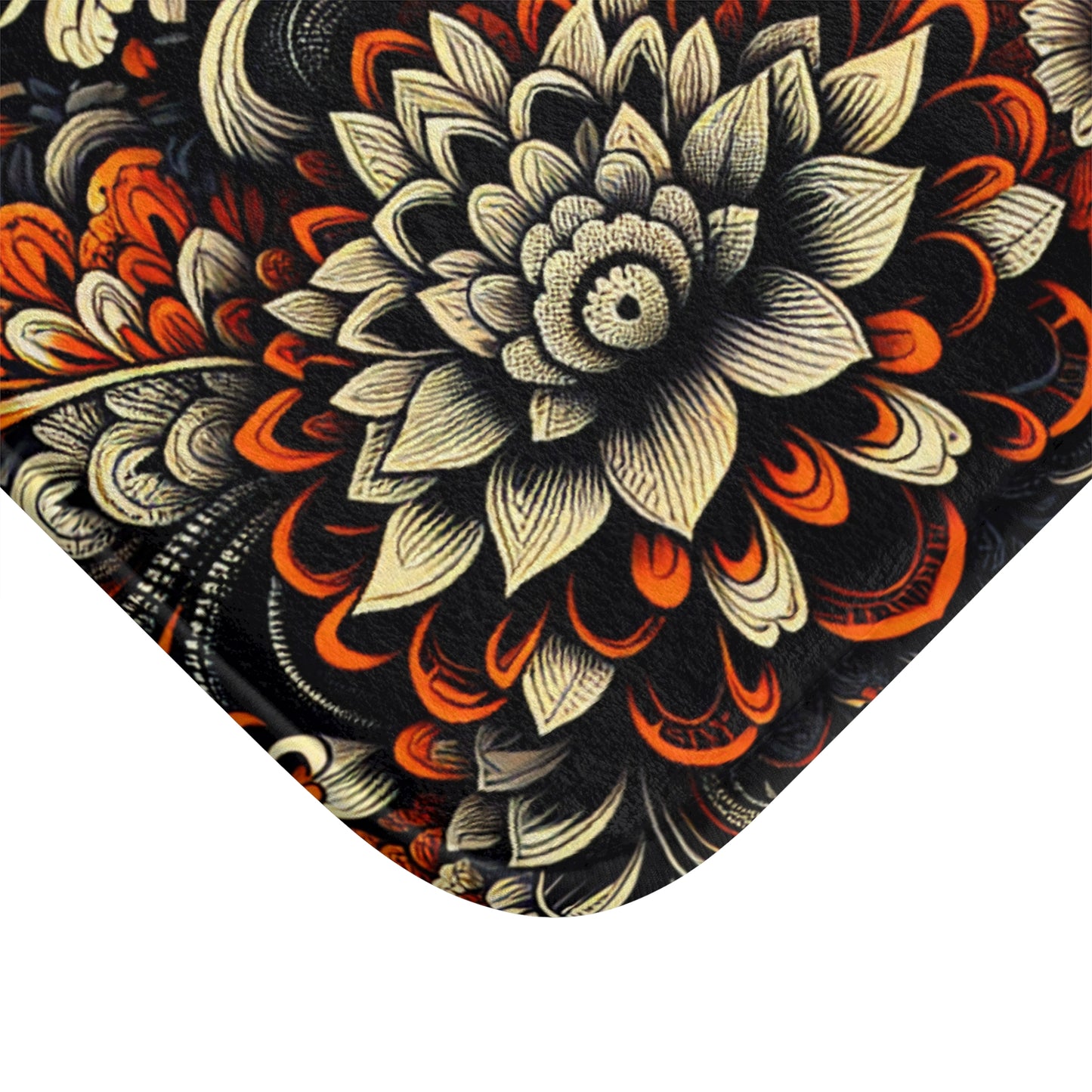 Bath Mat - Vibrant Floral- Boho Style Home Decor, Bathroom Rug for Cozy Spaces, Gift for Housewarming, Spa Day