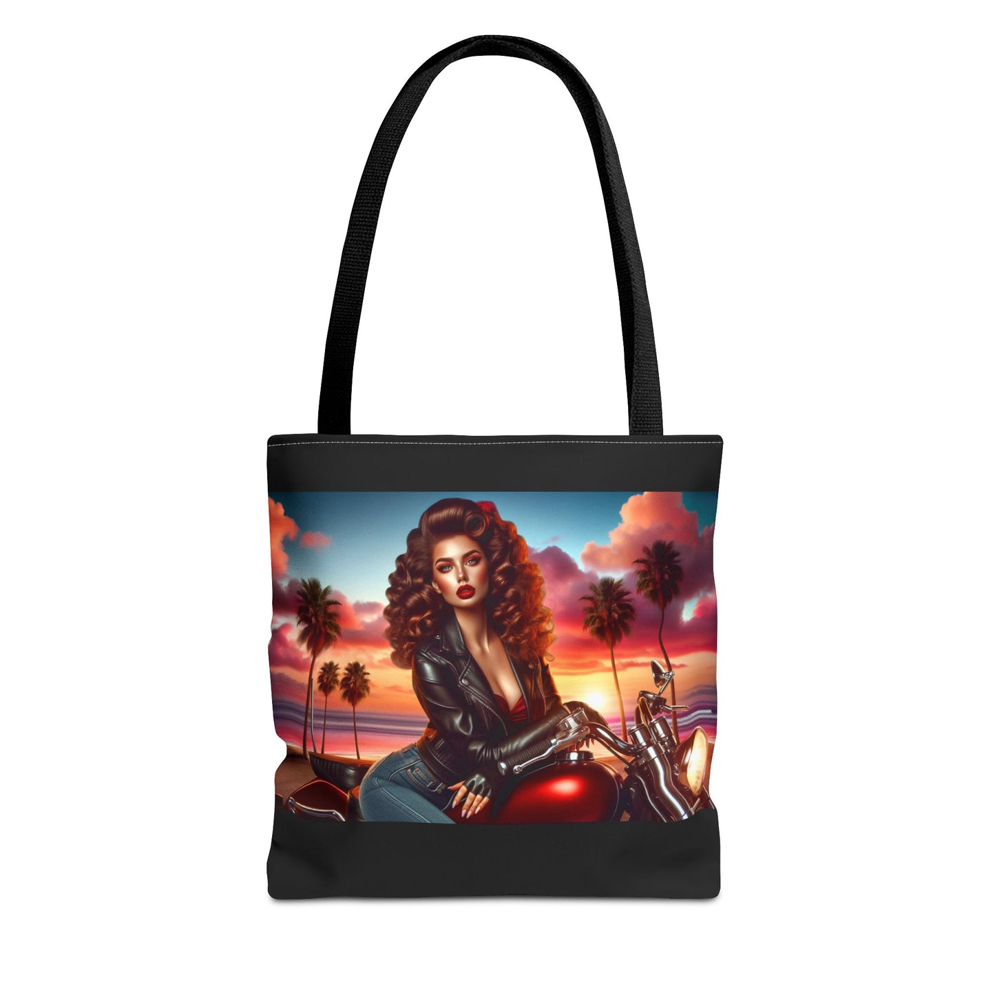 Tote Bag- Motorcycle Pinup Tote