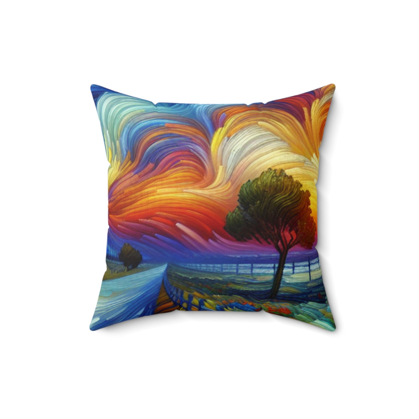 Vincent Van Gogh Inspired Throw Pillow, Decorative Cushion for Home, Art Lover Gift, Cozy Living Room Accent, Unique Artwork