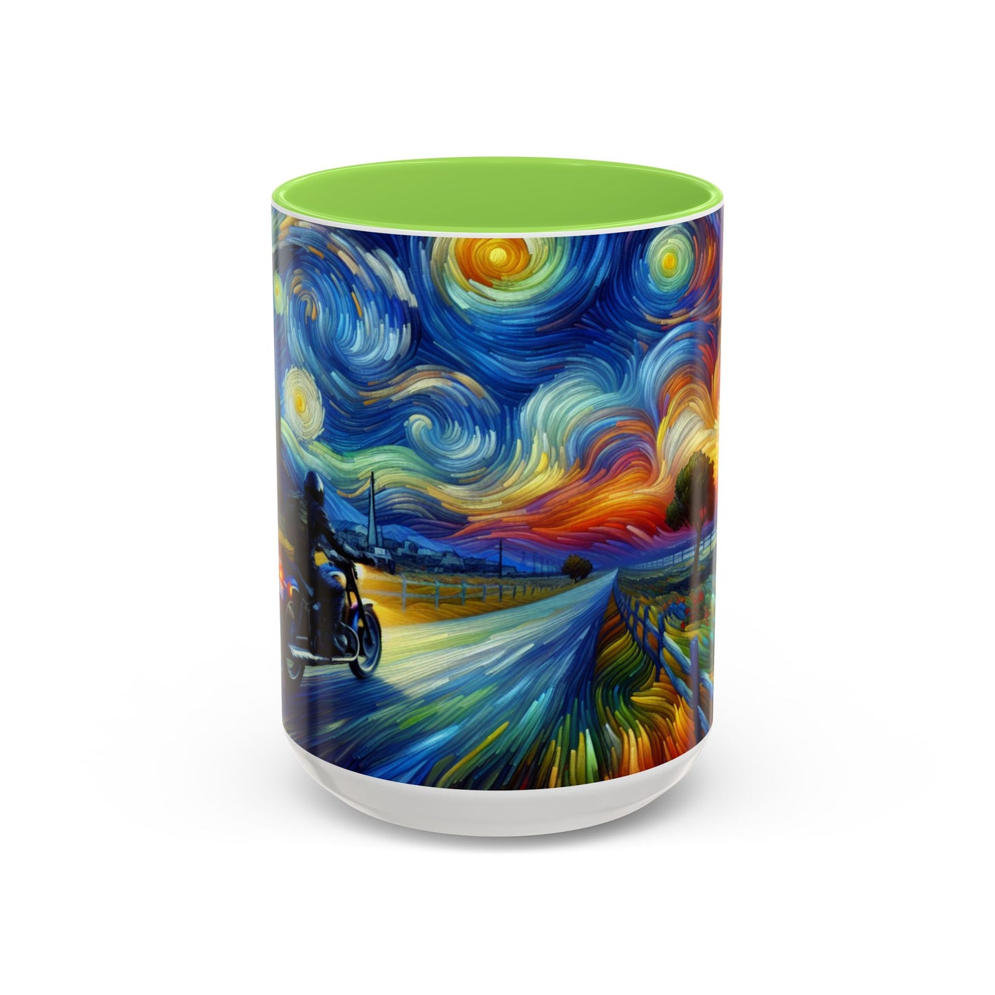 Mug - Van Gogh Style- Motorcycle Ride Coffee Cup
