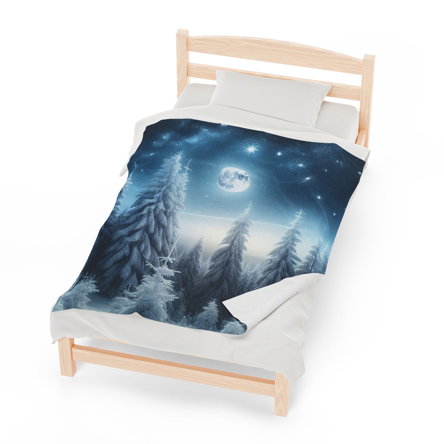 Plush Blanket - A Peaceful Walk in the Snow -Wall decor-Couch throw