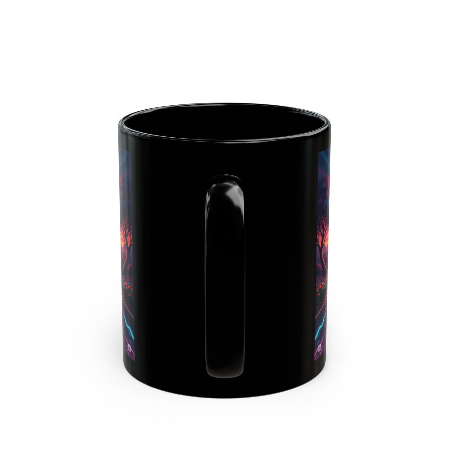 Vibrant Sunset Motorcycle Mug, Coffee Cup for Riders, Gift for Bikers, Road Trip Lover, Adventure Enthusiast