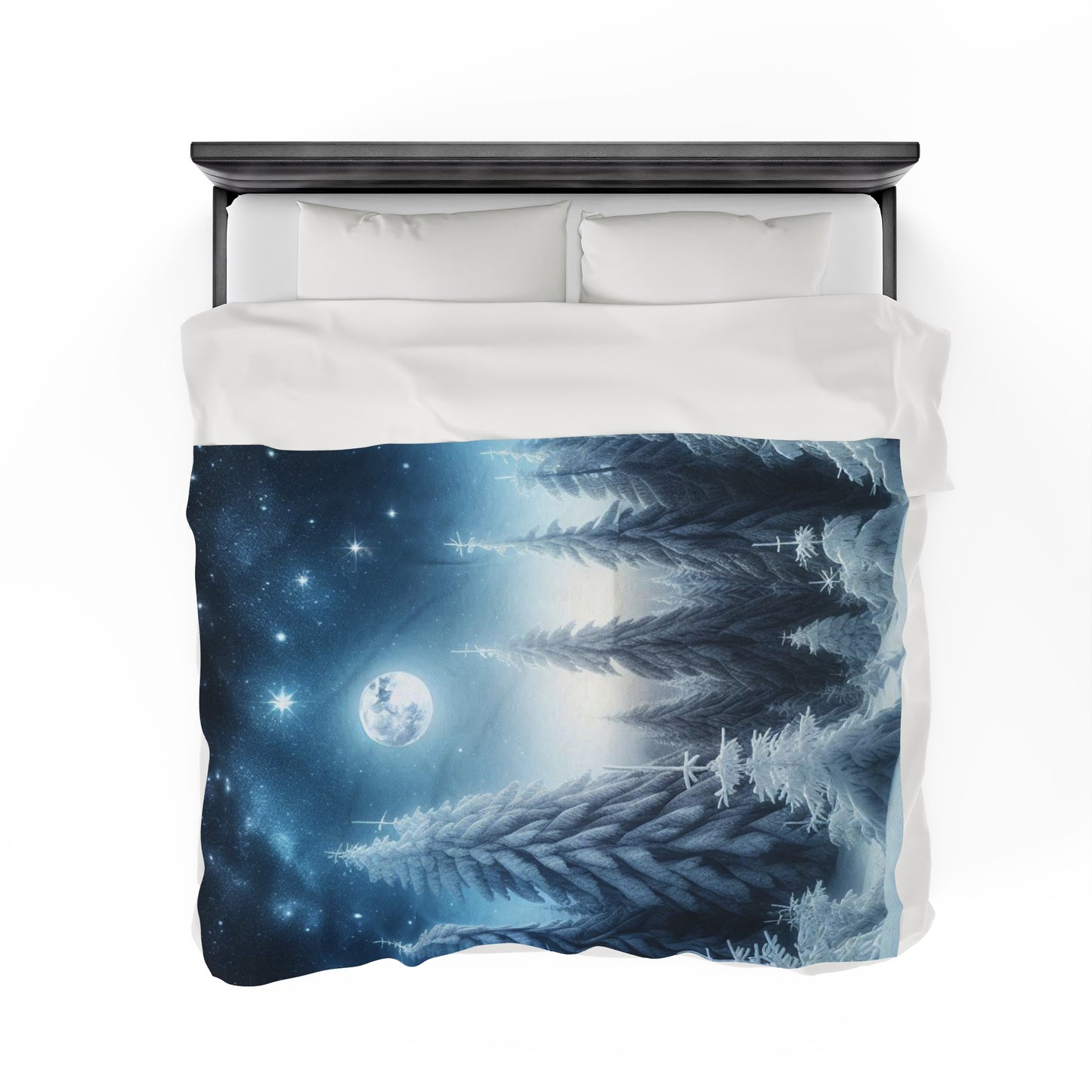 Plush Blanket - A Peaceful Walk in the Snow -Wall decor-Couch throw