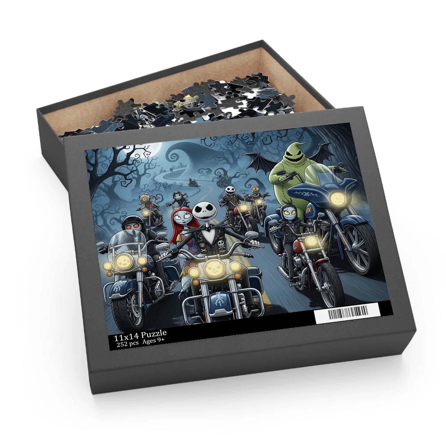 Nightmare Before Christmas Parade on Motorcycles Puzzle