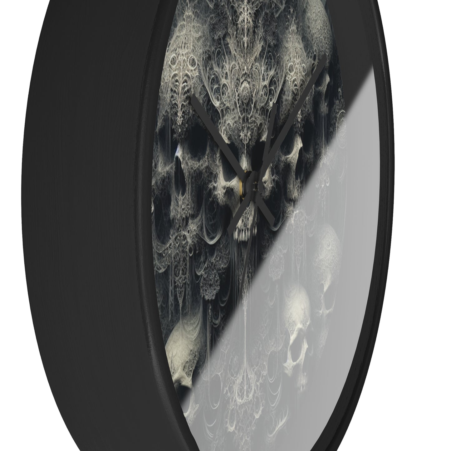 Gothic Skull Wall Clock, Dark Decor, Unique Home Accents, Halloween Gift, Spooky Wall Art, Timeless Style