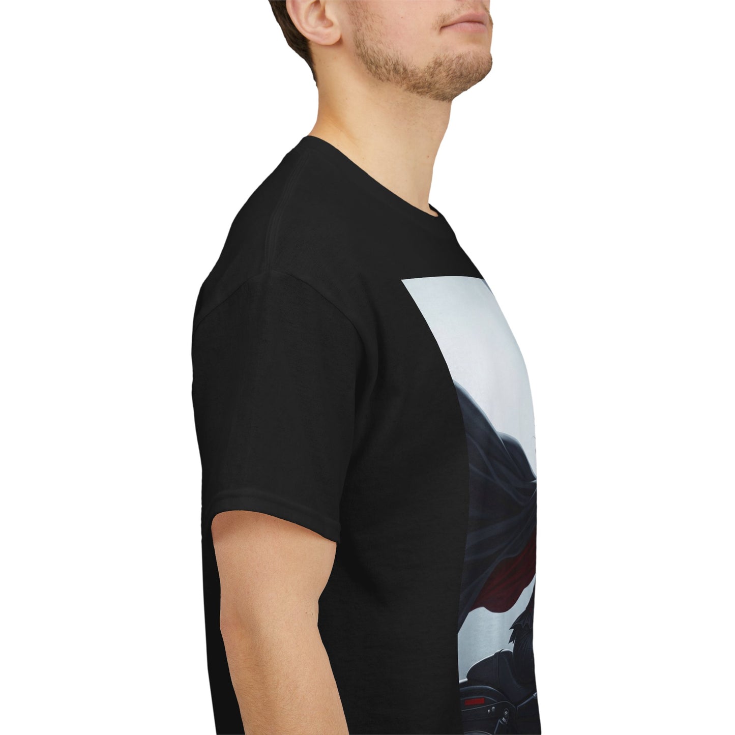 Sleek Motorcycle Graphic Tee, Unisex Heavy Cotton Shirt, Biker Gift, Casual Streetwear, Edgy Fashion Top, Perfect for Riders
