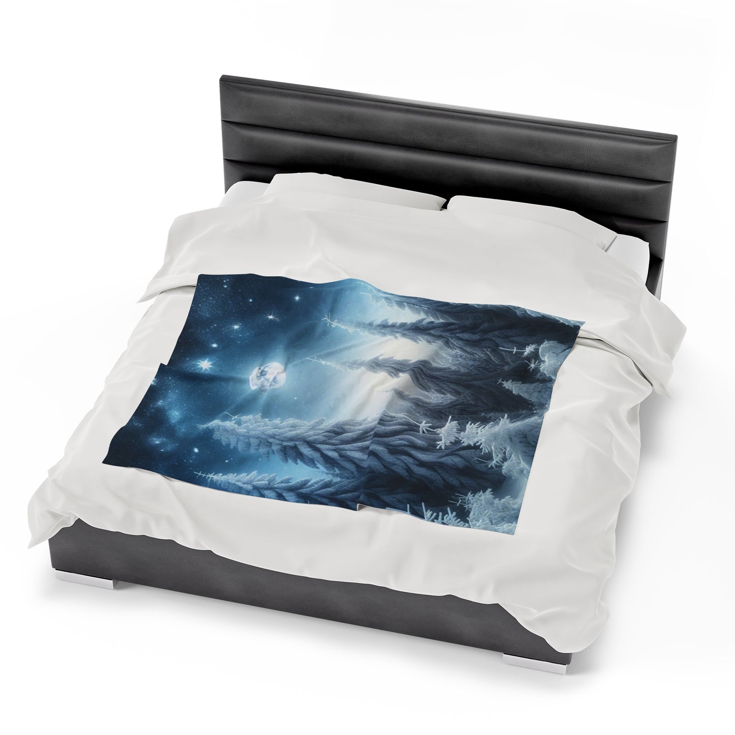 Plush Blanket - A Peaceful Walk in the Snow -Wall decor-Couch throw