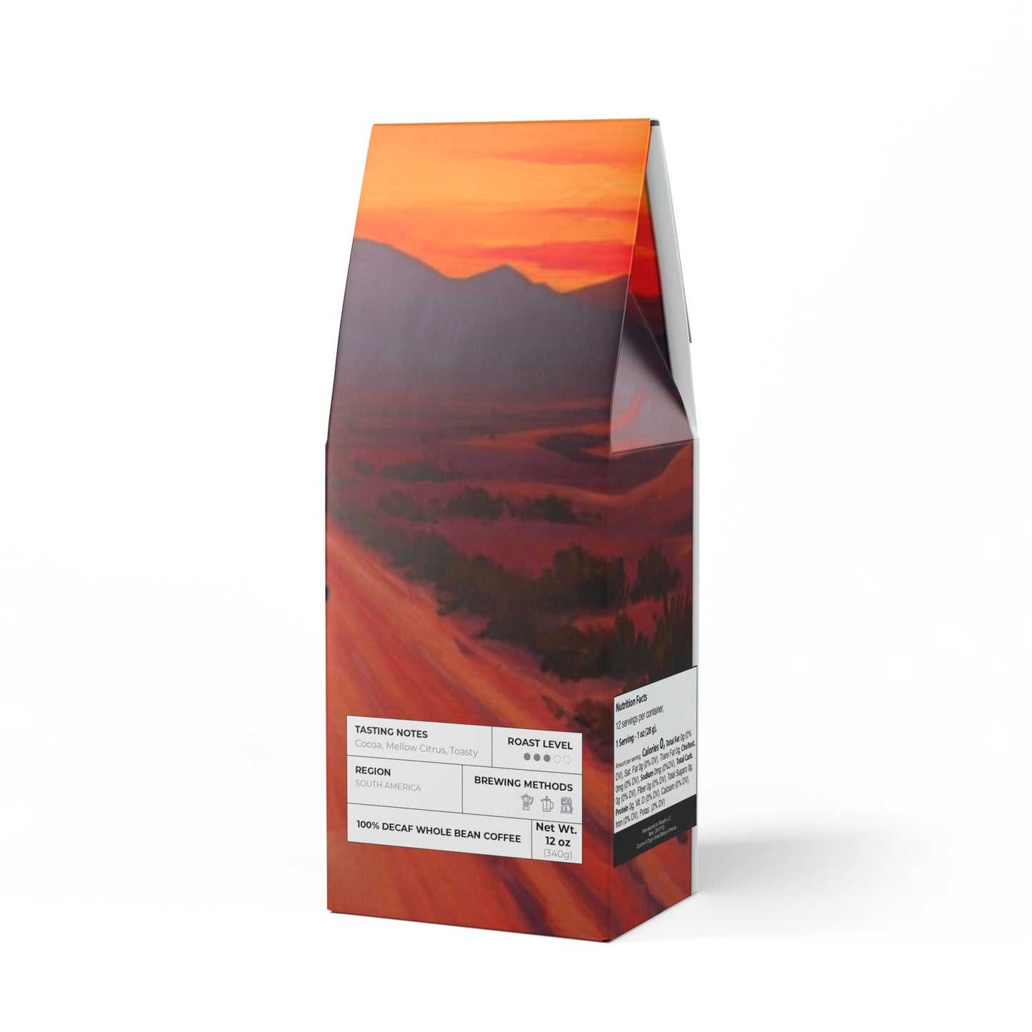 Trapper Peak Decaf Coffee Blend (Medium Roast) Mellow Smooth and Savory