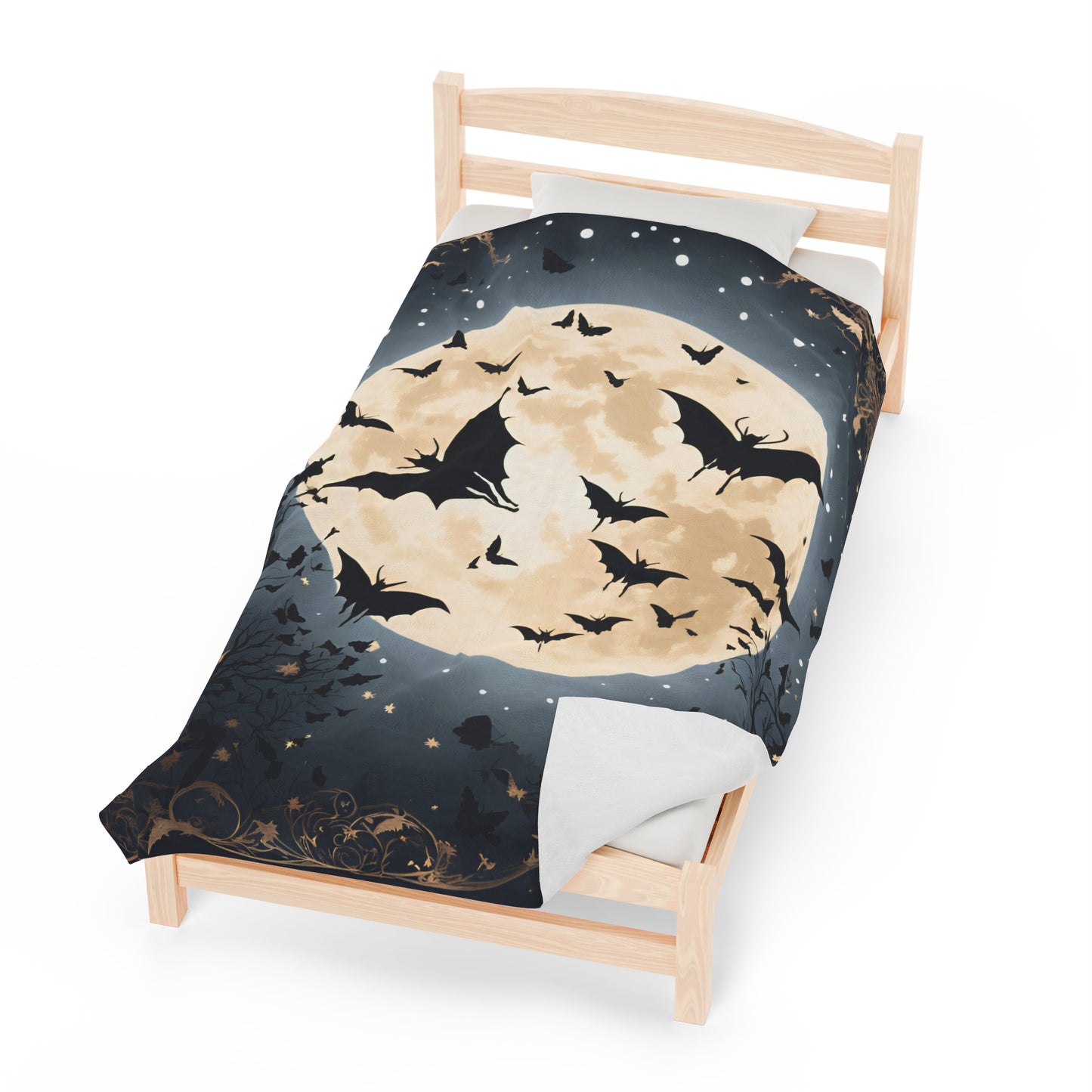Plush Blanket - Bats in the Moonlight-Wall decor-Couch throw