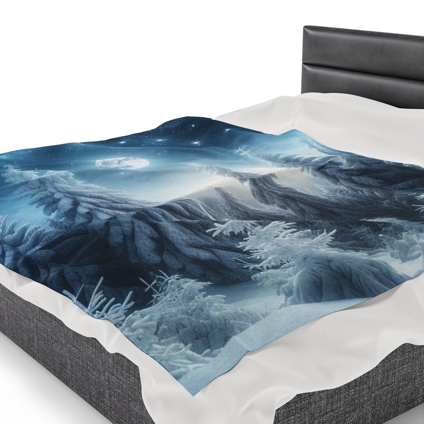 Plush Blanket - A Peaceful Walk in the Snow -Wall decor-Couch throw