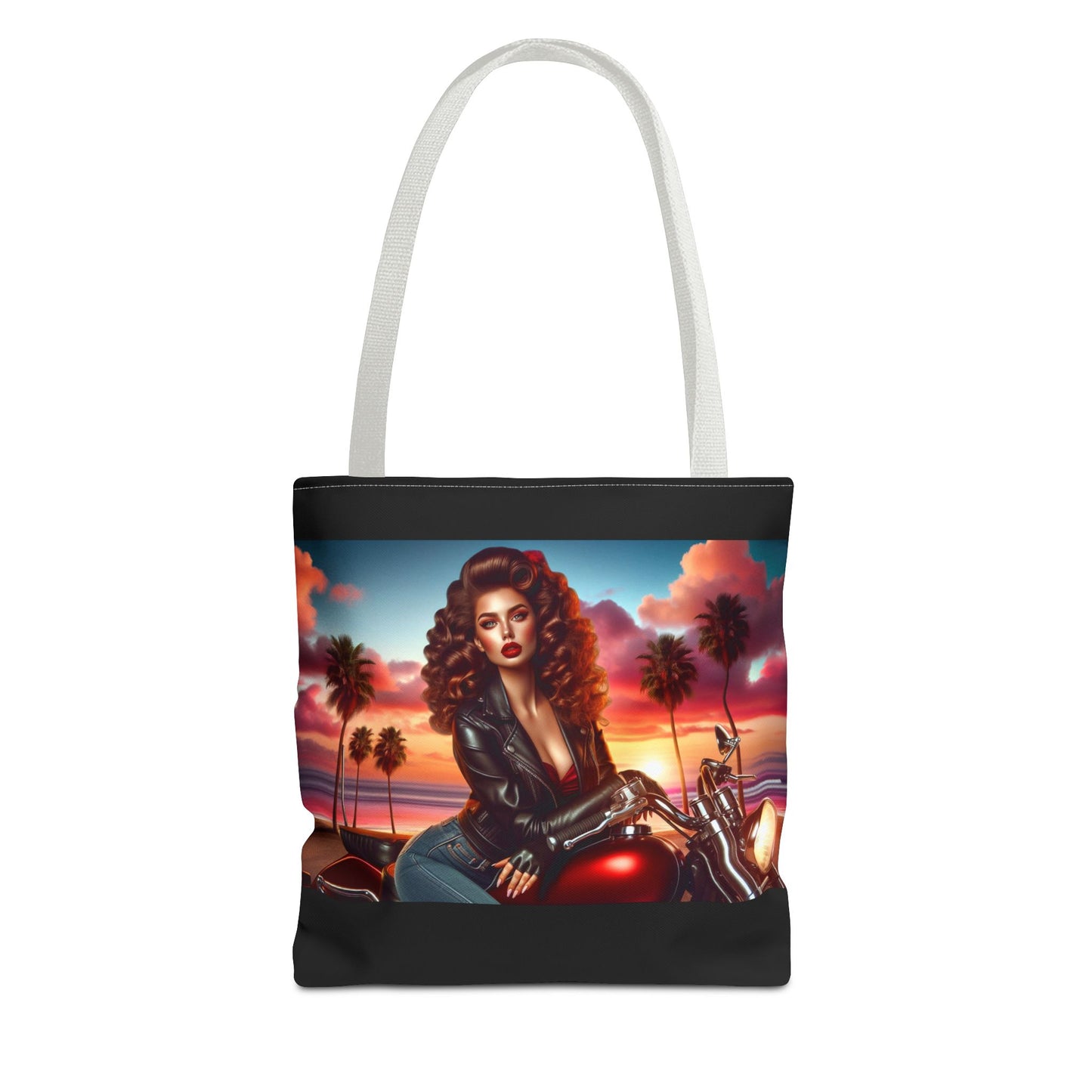 Tote Bag- Motorcycle Pinup Tote