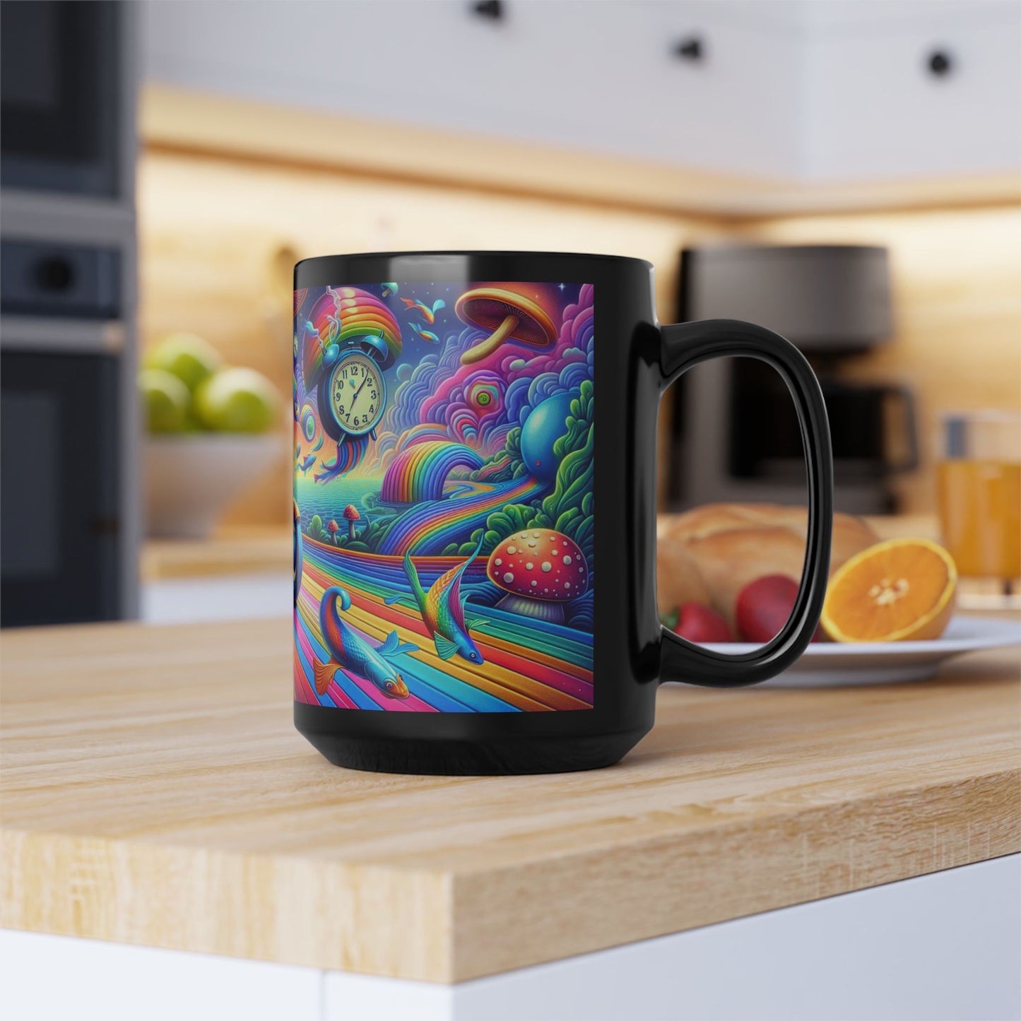 Mug - Psychedelic Motorcycle Trip-15oz Coffee Cup-Colorful Mug-Motorcycle trip