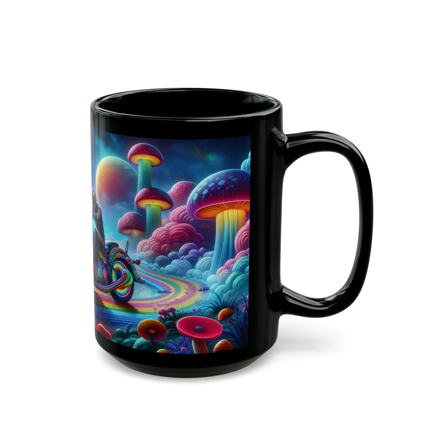 Mug - Psychedelic Motorcycle Trip-15oz Coffee Mug