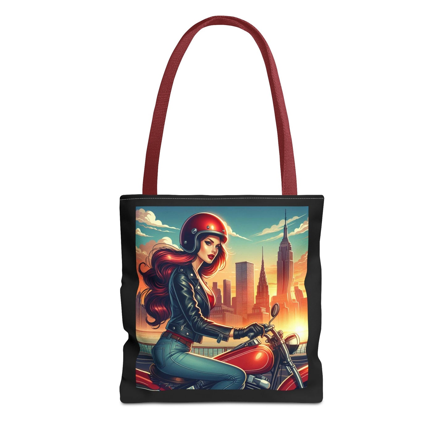Tote Bag- Motorcycle Pinup Tote