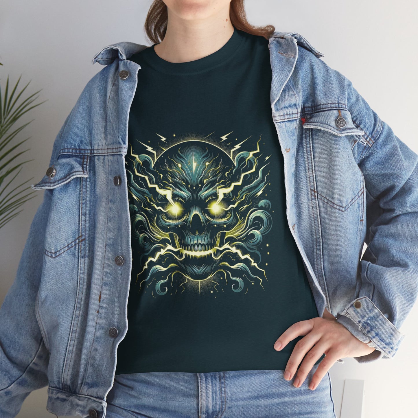 Biker style Graphic Skull Tee