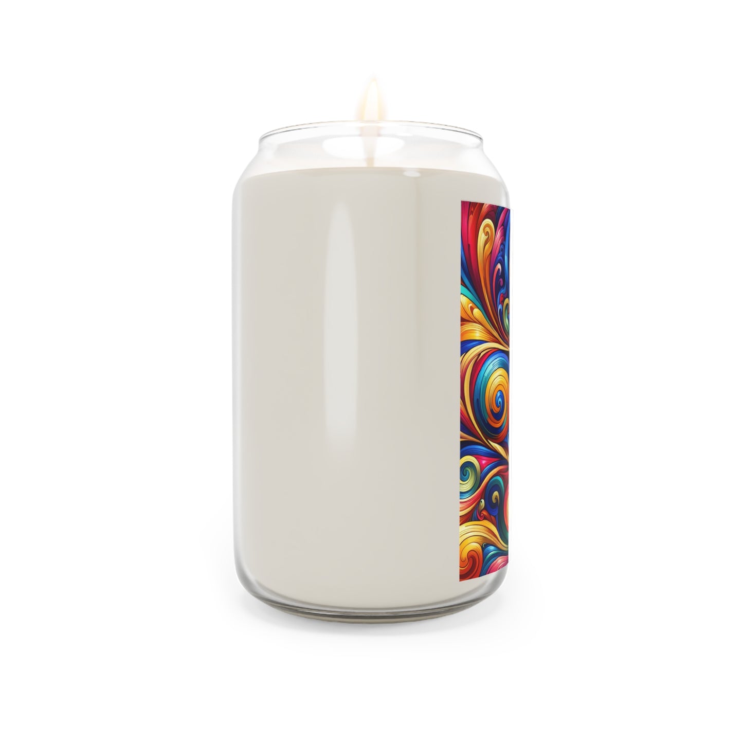Scented Candle-Colorful Swirls-Aromatherapy Candle-Self Care Gift