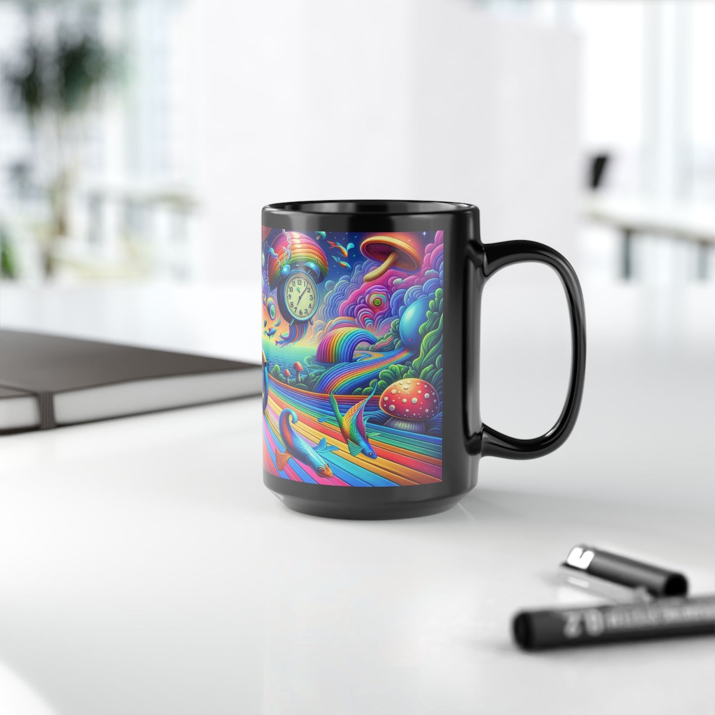 Mug - Psychedelic Motorcycle Trip-15oz Coffee Cup-Colorful Mug-Motorcycle trip