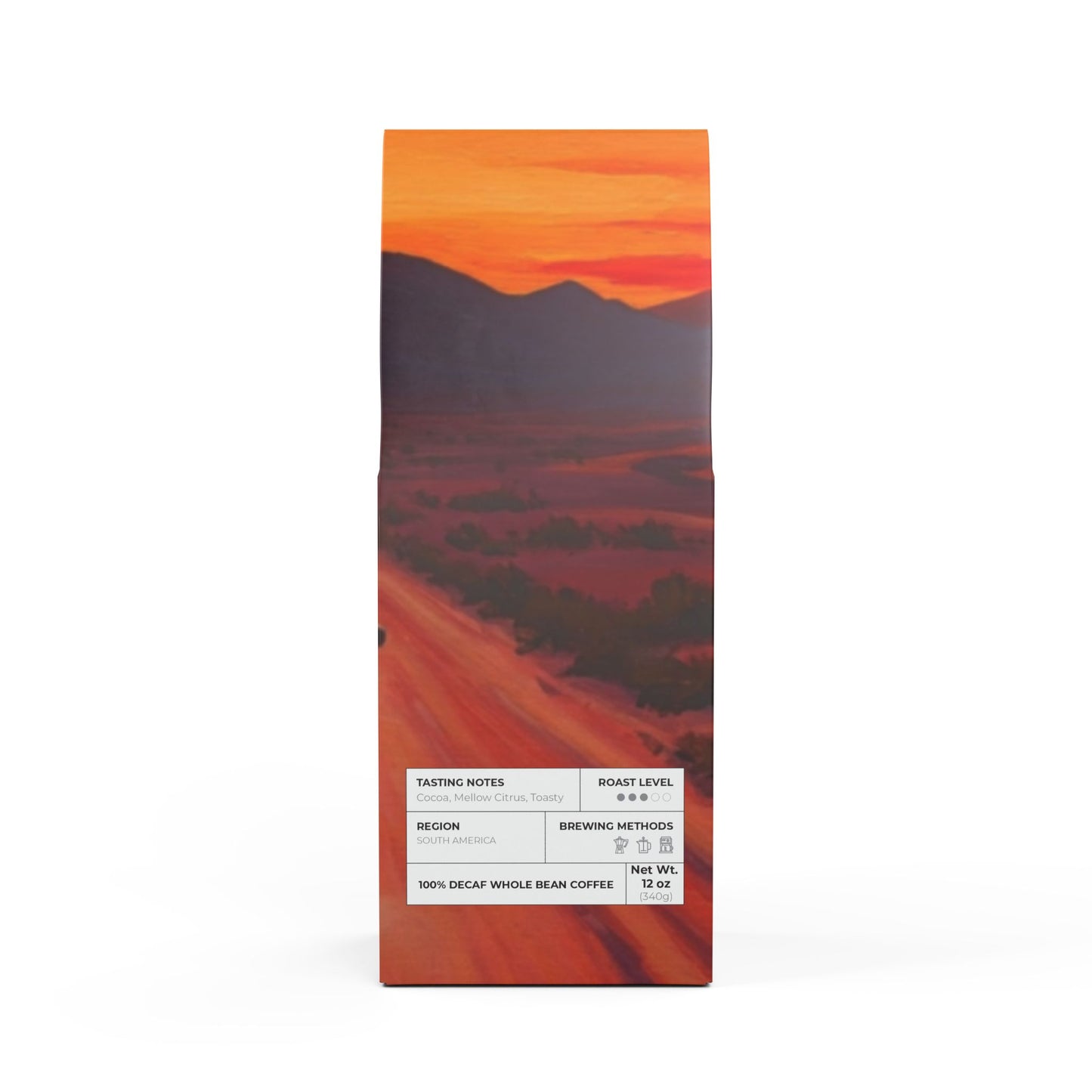 Trapper Peak Decaf Coffee Blend (Medium Roast) Mellow Smooth and Savory